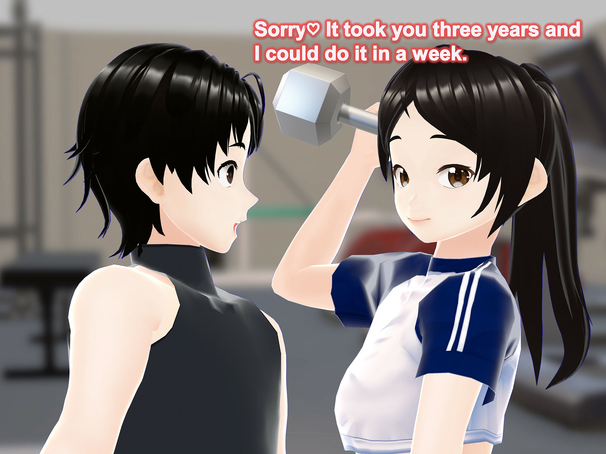 サンプル画像3:Outgrowing only girls， Overtake boys， Growth sound in the gym(女子成長クラブ) [d_242363]
