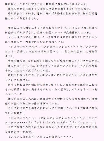 サンプル画像2:世の女性たちのプリップリのお尻を舐めまくり、アナルセックスで犯しまくる男(逢瀬のひび) [d_242757]