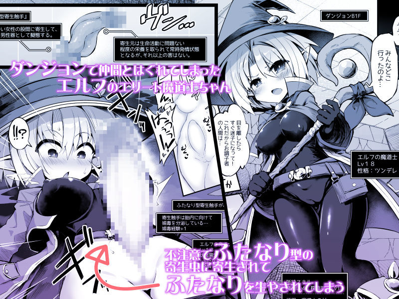 サンプル画像1:ふたなり触手エロトラップダンジョンへようこそ！！ こみっく(ドダメ屋さん) [d_243146]