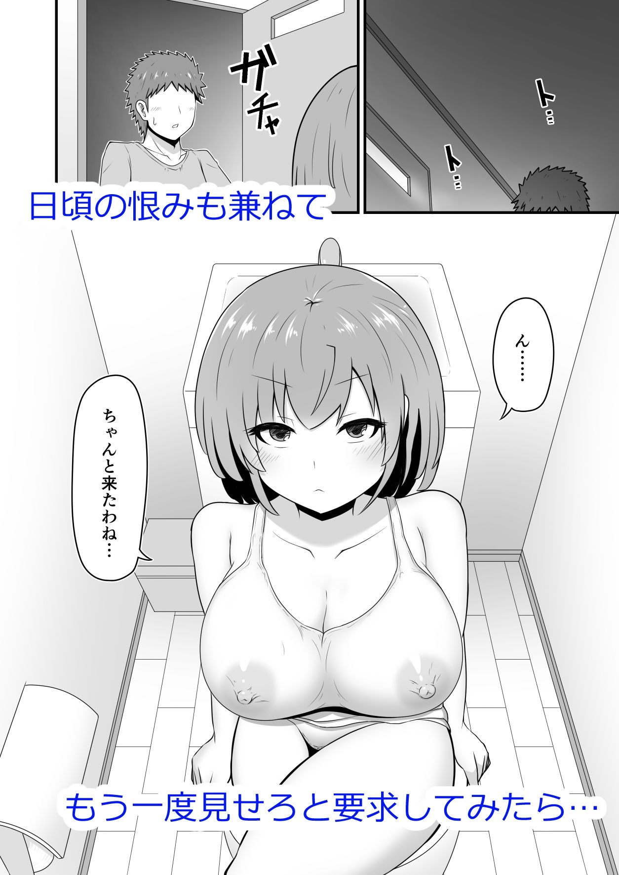 サンプル画像4:姉の立ちションを目撃したのでもう一度見せろと要求したら意外と乗り気でそのままエッチする話(木林日ヨ) [d_243537]