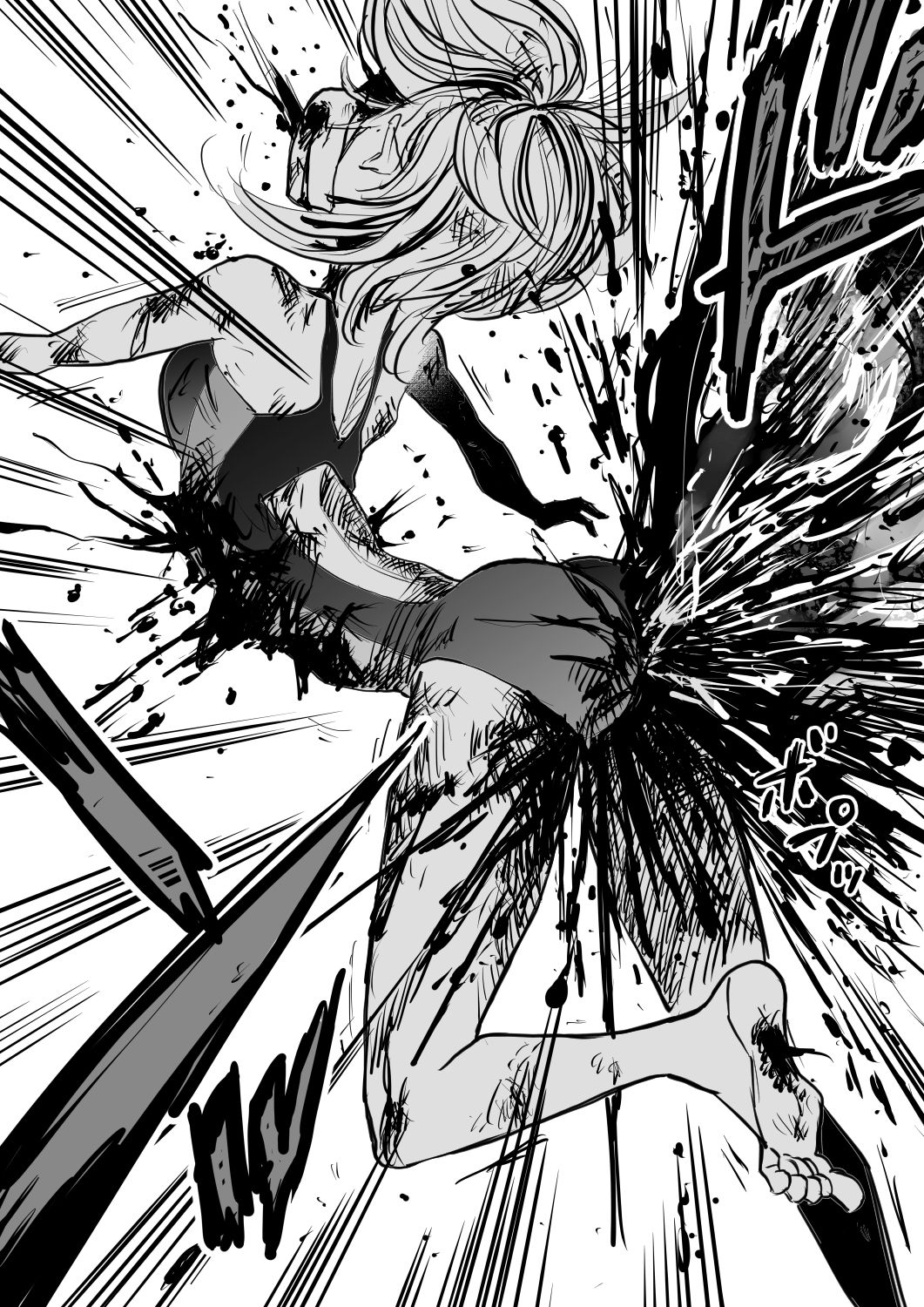 サンプル画像3:スク水戦士リョナ漫画10巻(いちにちアトリエ) [d_243653]