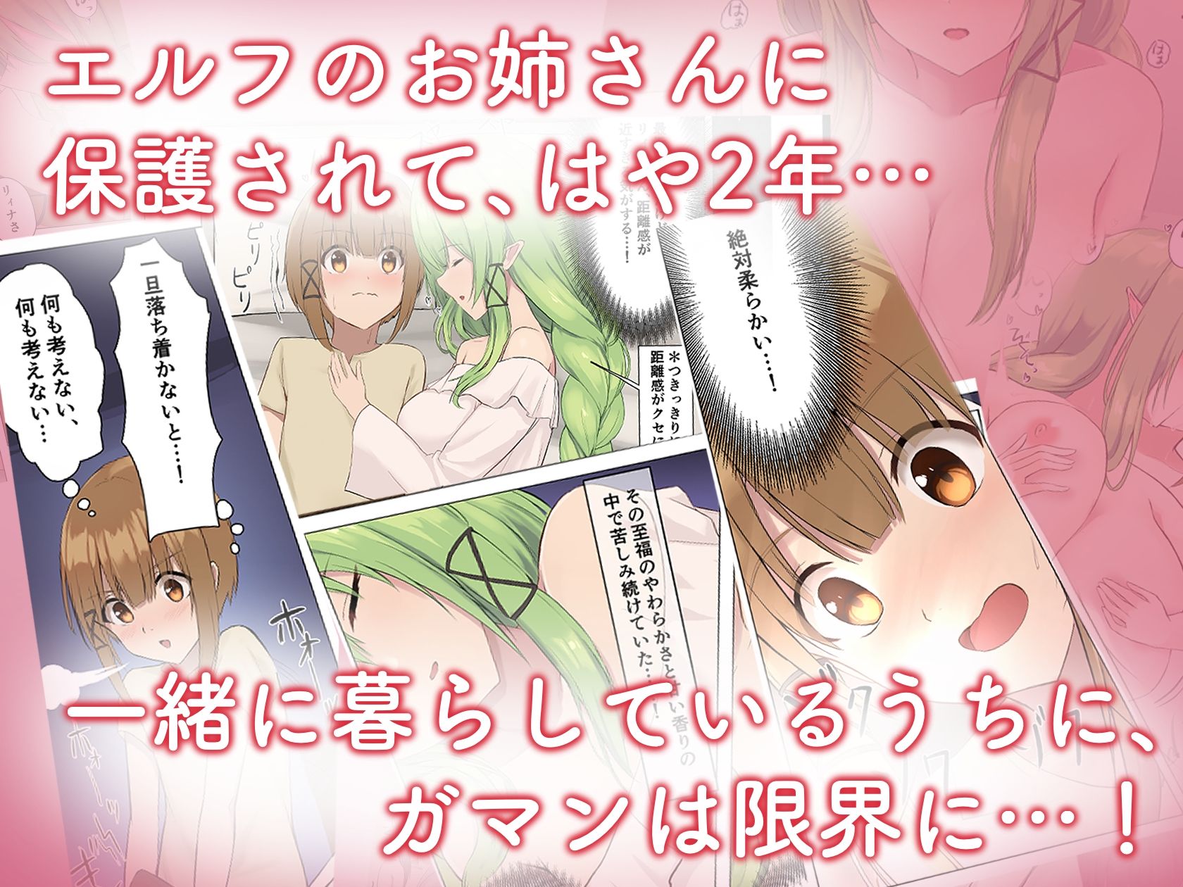 サンプル画像1:エルフのお姉さんと、もんもん二人暮らし(だいふくファクトリー) [d_244035]