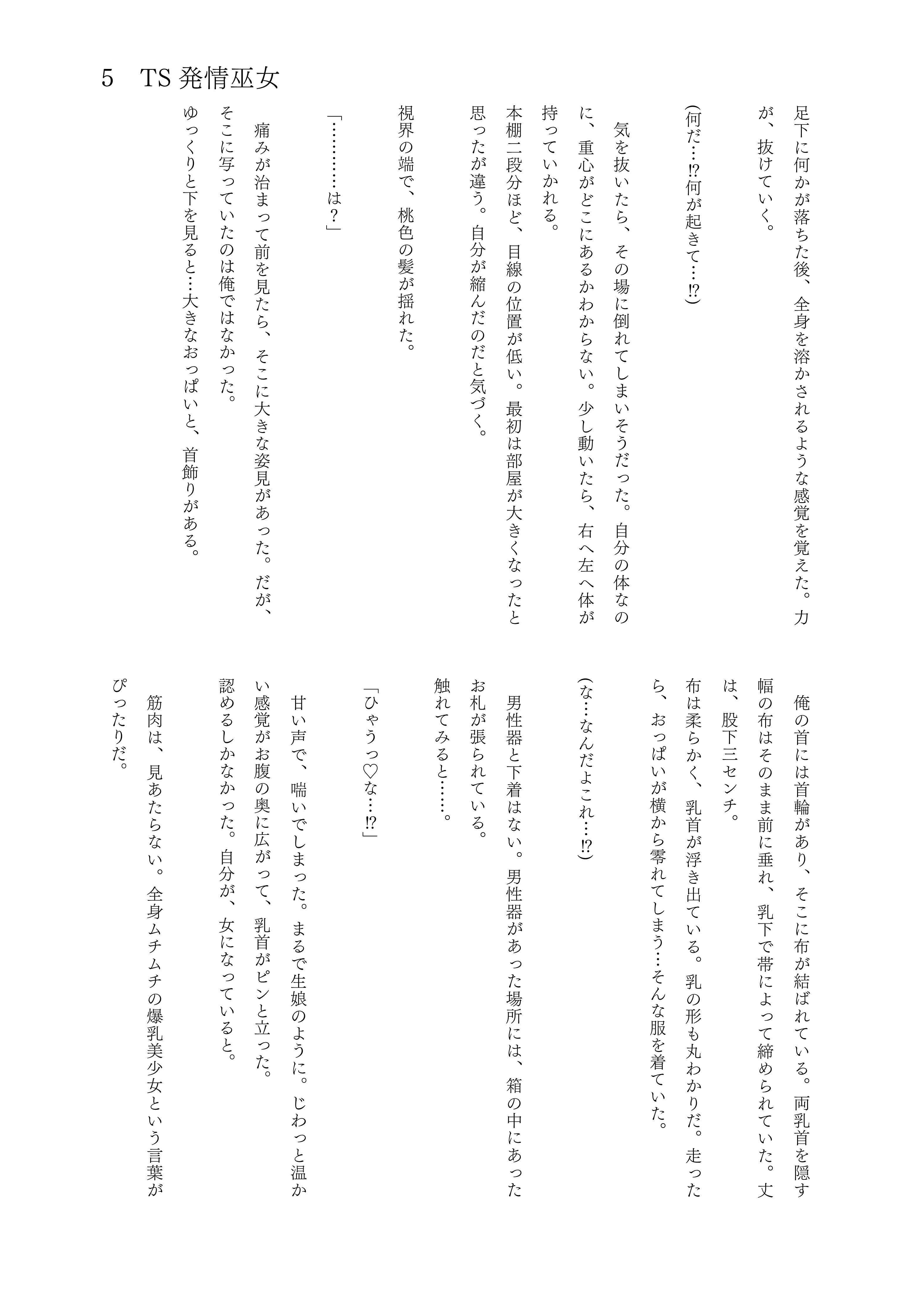 サンプル画像3:性転小説 集合体1(けいありむ) [d_244235]