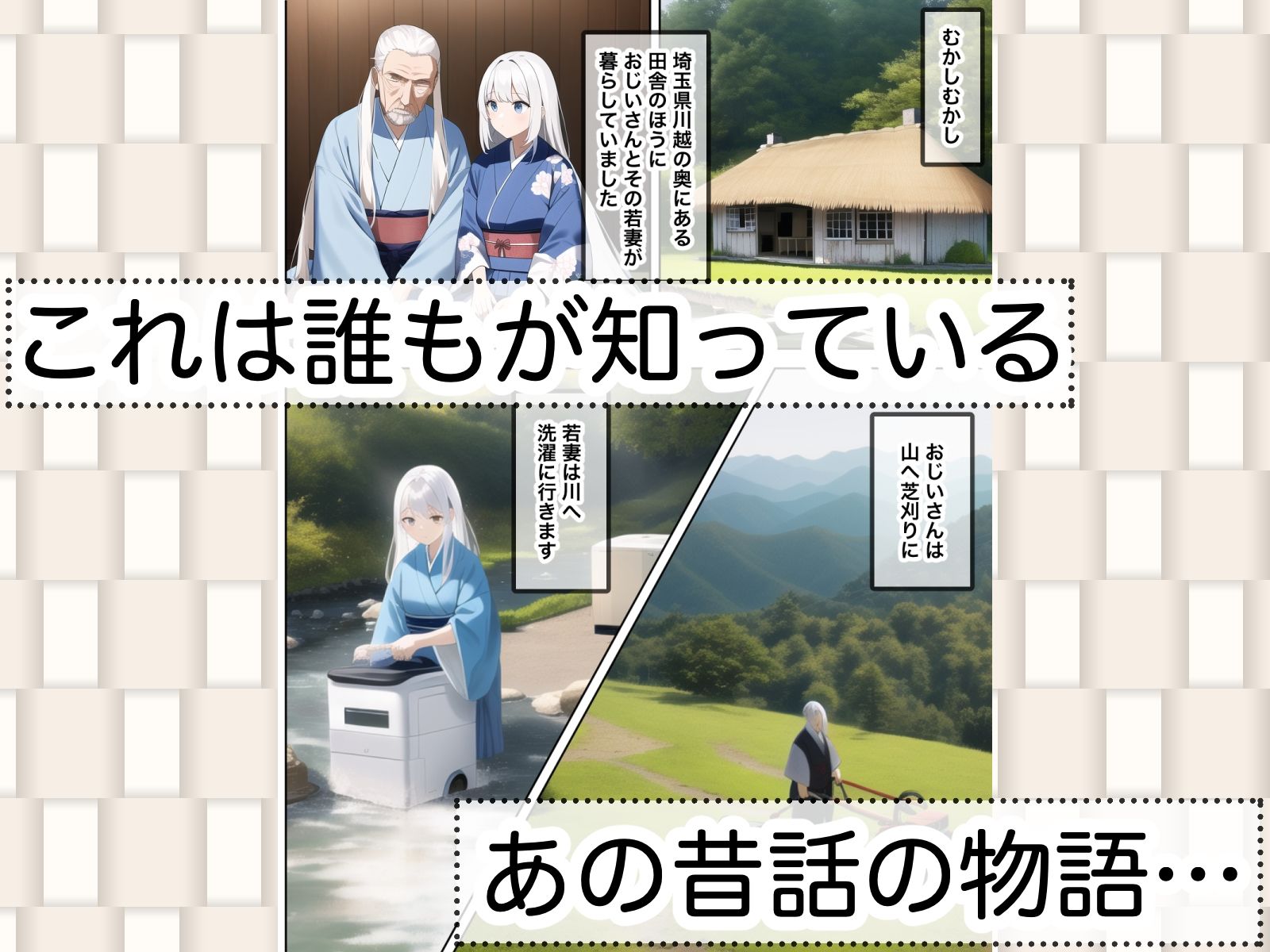 サンプル画像1:AI-人工知能-に桃太郎描かせてみたらヤバすぎた(マカポ本舗) [d_245274]