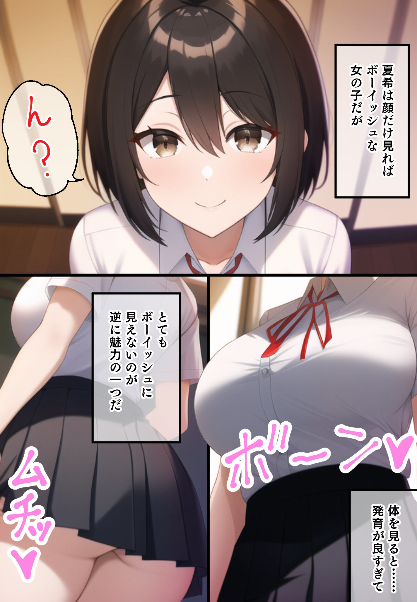 サンプル画像3:ボーイッシュで巨乳な彼女の性欲が強くて困っている……(ルナドール) [d_245502]