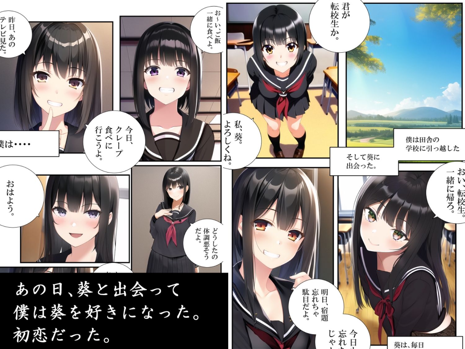 サンプル画像1:【初恋NTR】僕と葵の青春。彼女の暴かれた秘密。(mondo529) [d_246246]