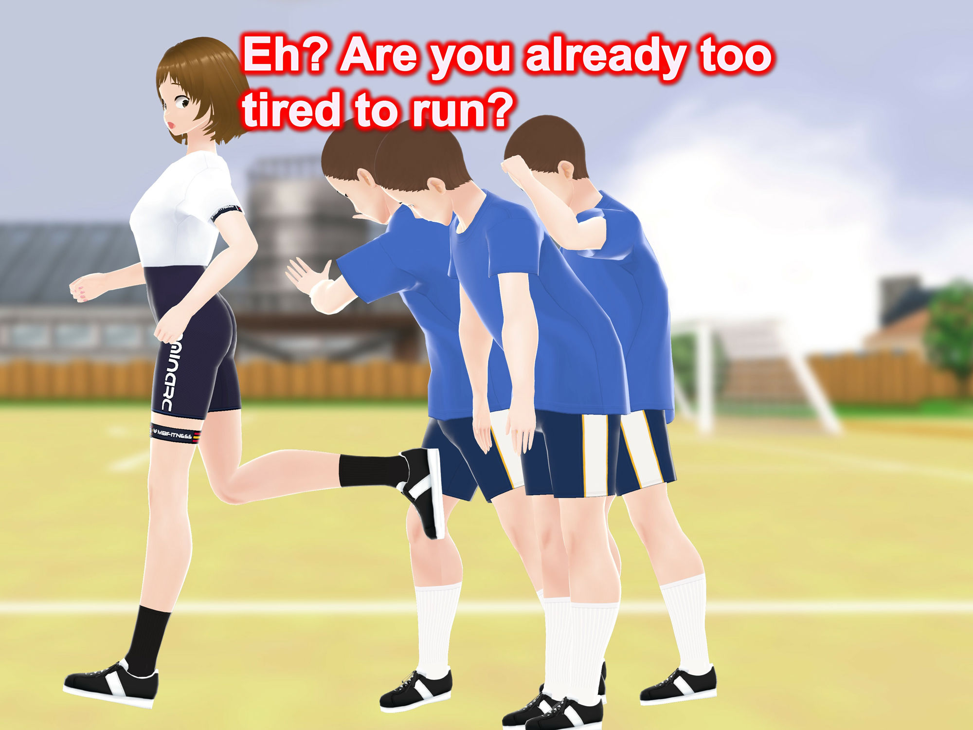 サンプル画像4:Outgrowing only girls， Overtake boys， Growth sound in the soccer(女子成長クラブ) [d_248022]