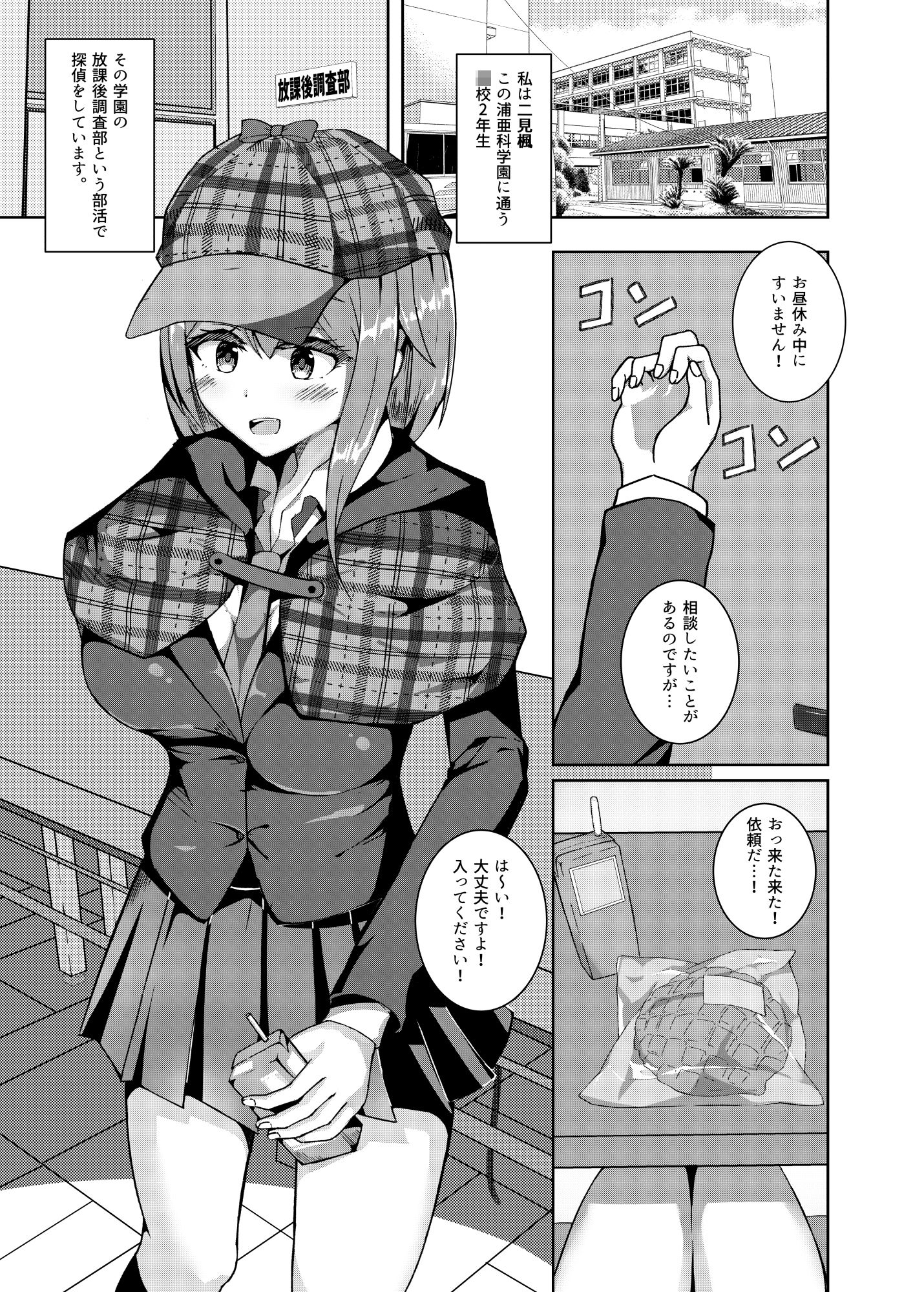 サンプル画像2:探偵JKが尾行に失敗して男2人に犯●れる話(ほづみかん) [d_249117]