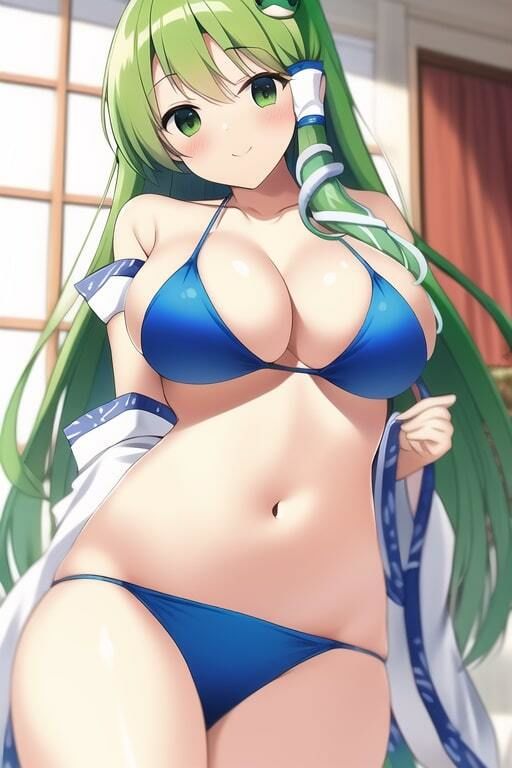 サンプル画像2:「健全な」東風谷早苗(歪) [d_250047]