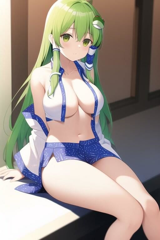 サンプル画像4:「健全な」東風谷早苗(歪) [d_250047]