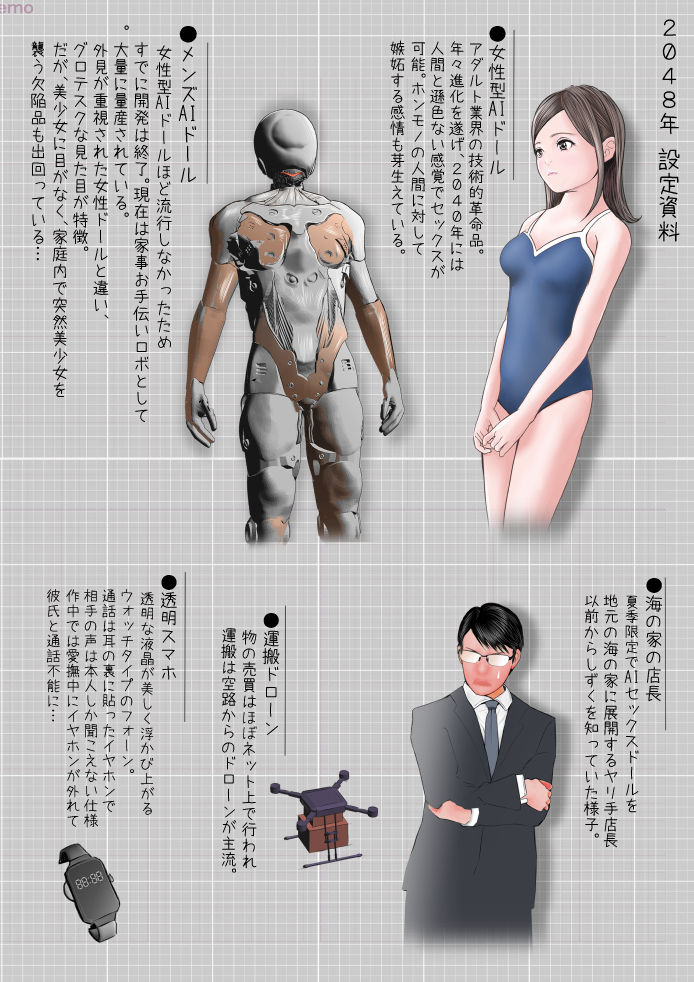 サンプル画像5:AIセックス人形と勘違いされて中出しされまくっちゃう美少女JK(想人) [d_252894]