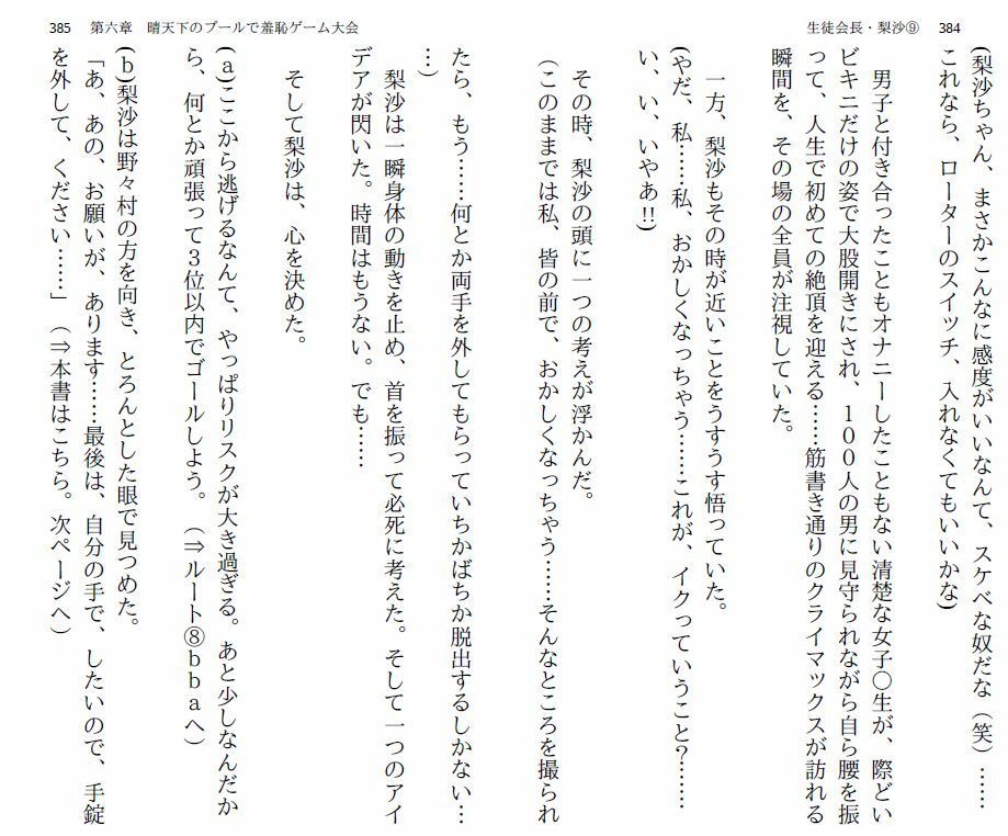 サンプル画像4:生徒会長・梨沙 9 〜全校生徒2編〜(myuyan) [d_253120]