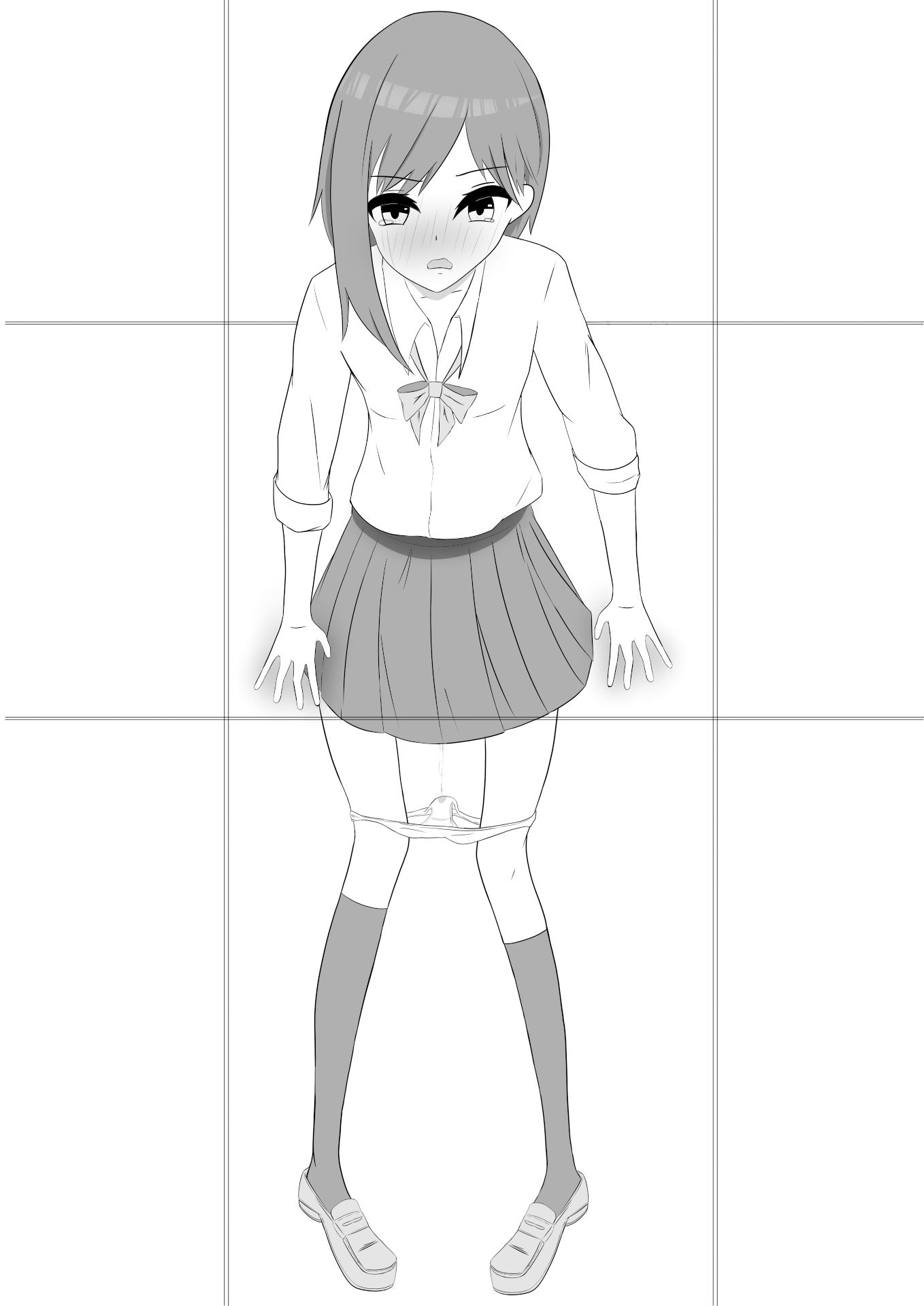 サンプル画像1:壁にはまって動けない子を救いたい(Shibacome) [d_253851]