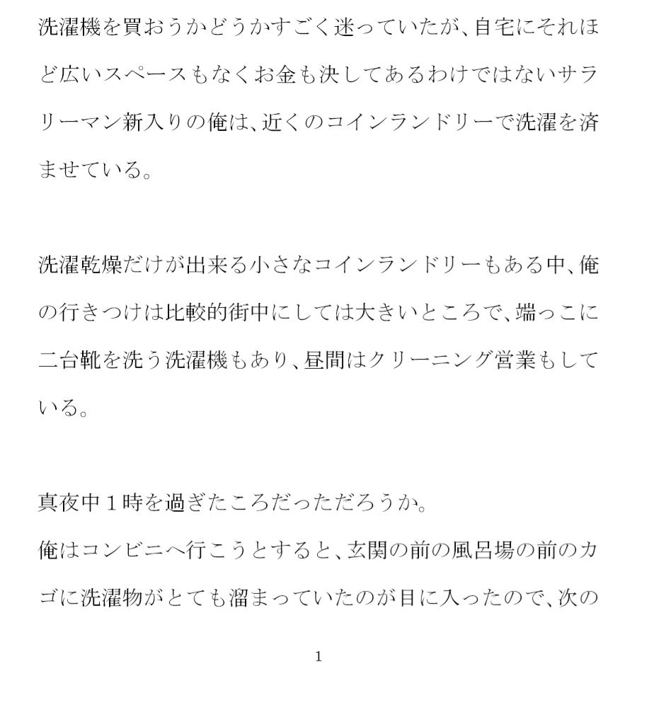 サンプル画像1:真夜中のコインランドリーでミニスカートの女の子とチンマン舐め合い そのあと近くの河川敷で(逢瀬のひび) [d_256456]