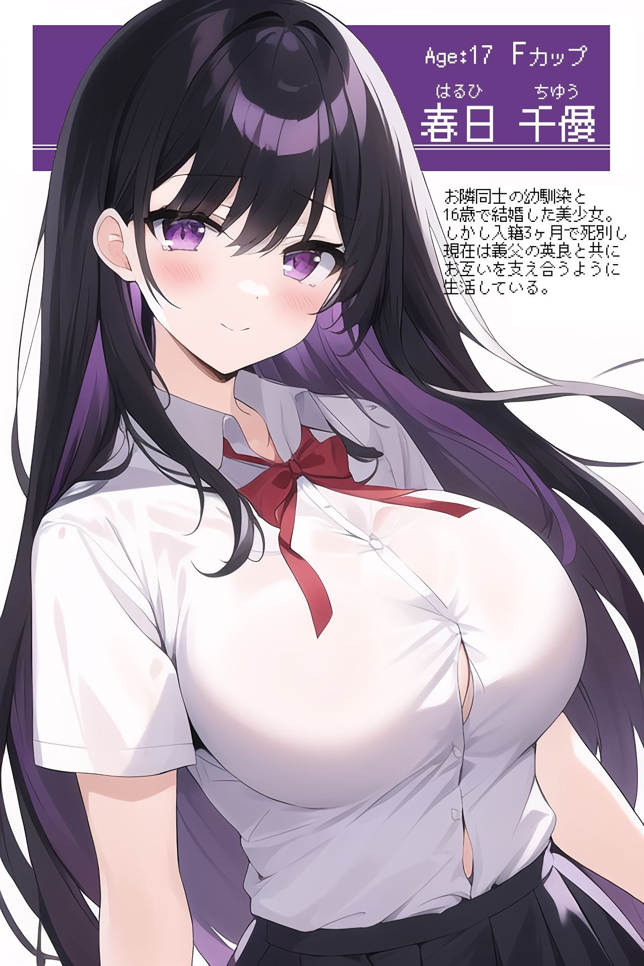 サンプル画像1:未亡人は女子校生 〜ちゆちゃんは遺影の前で種付けを懇願します〜(しずのり) [d_257411]