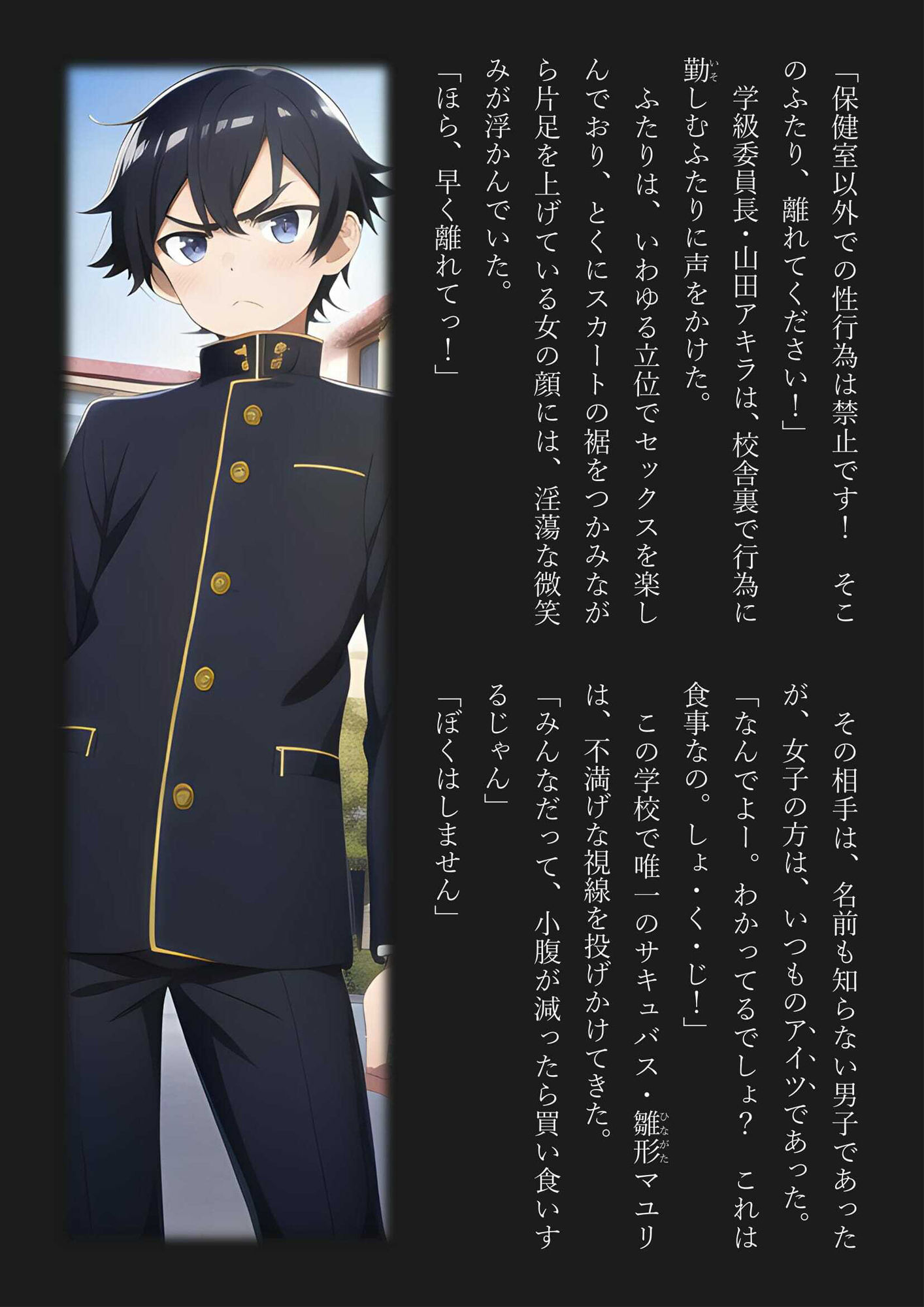 サンプル画像2:女体化サキュバス委員長 クラスの男子全員がぼくのゴハン(ひつじ牧場) [d_257518]