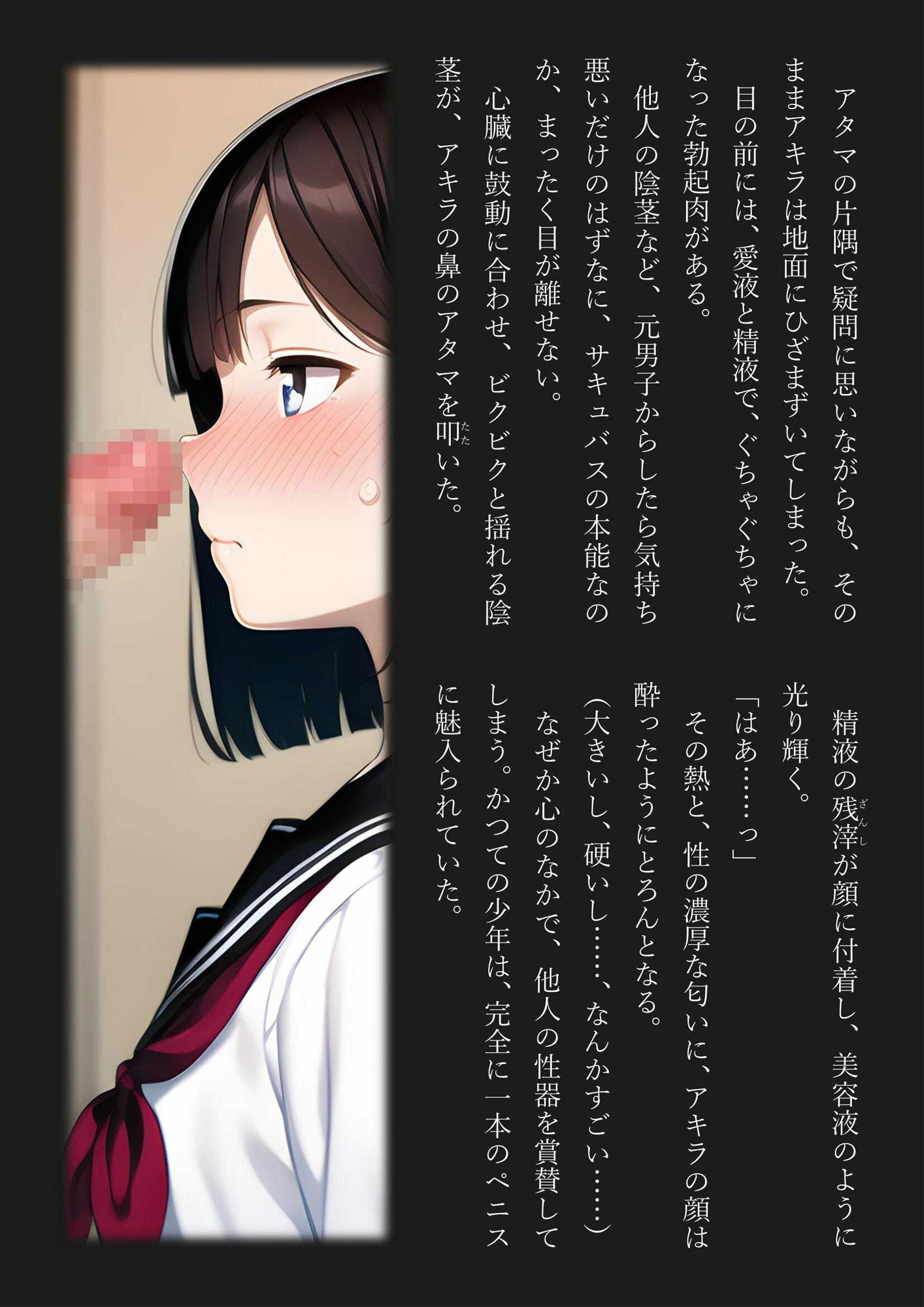 サンプル画像5:女体化サキュバス委員長 クラスの男子全員がぼくのゴハン(ひつじ牧場) [d_257518]