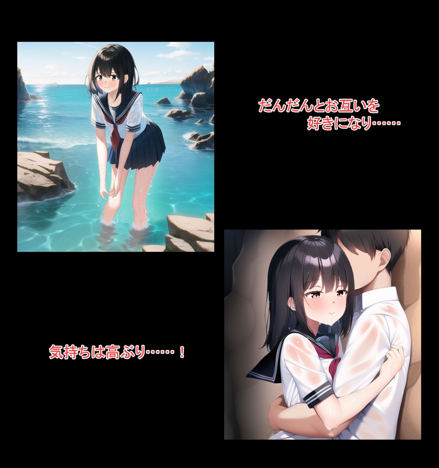 サンプル画像3:無愛想女子と無人島に流れ着いて(もものま) [d_257634]