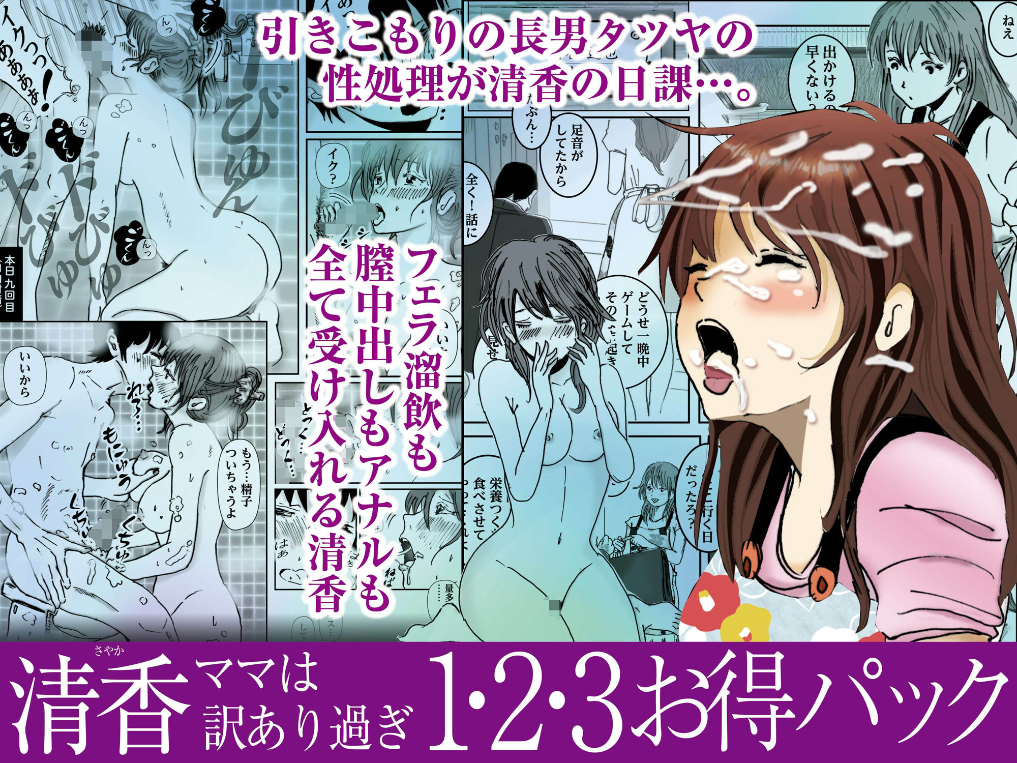 サンプル画像2:清香ママは訳あり過ぎ 1・2・3お得パック(ラプソディーズ) [d_258855]