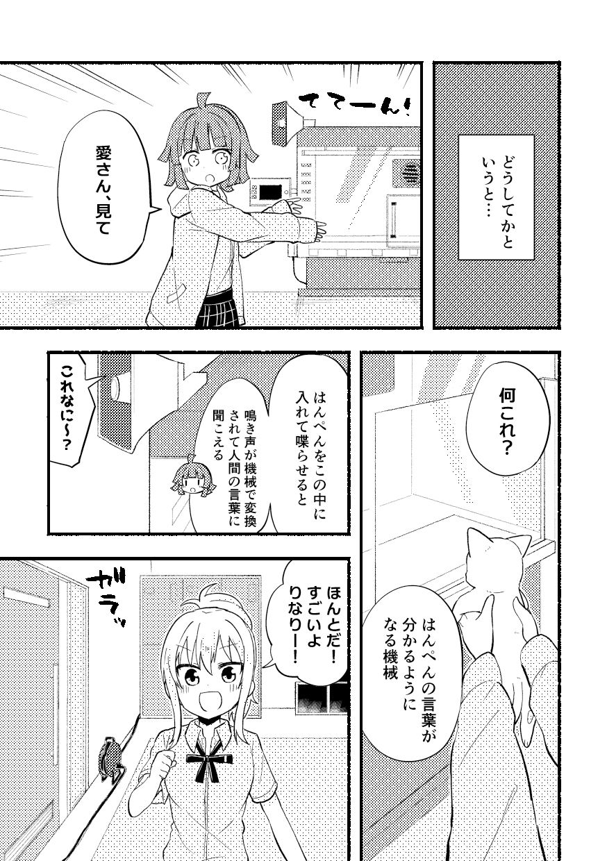 サンプル画像2:はんぺんチェンジ(全力疾走猫) [d_258974]