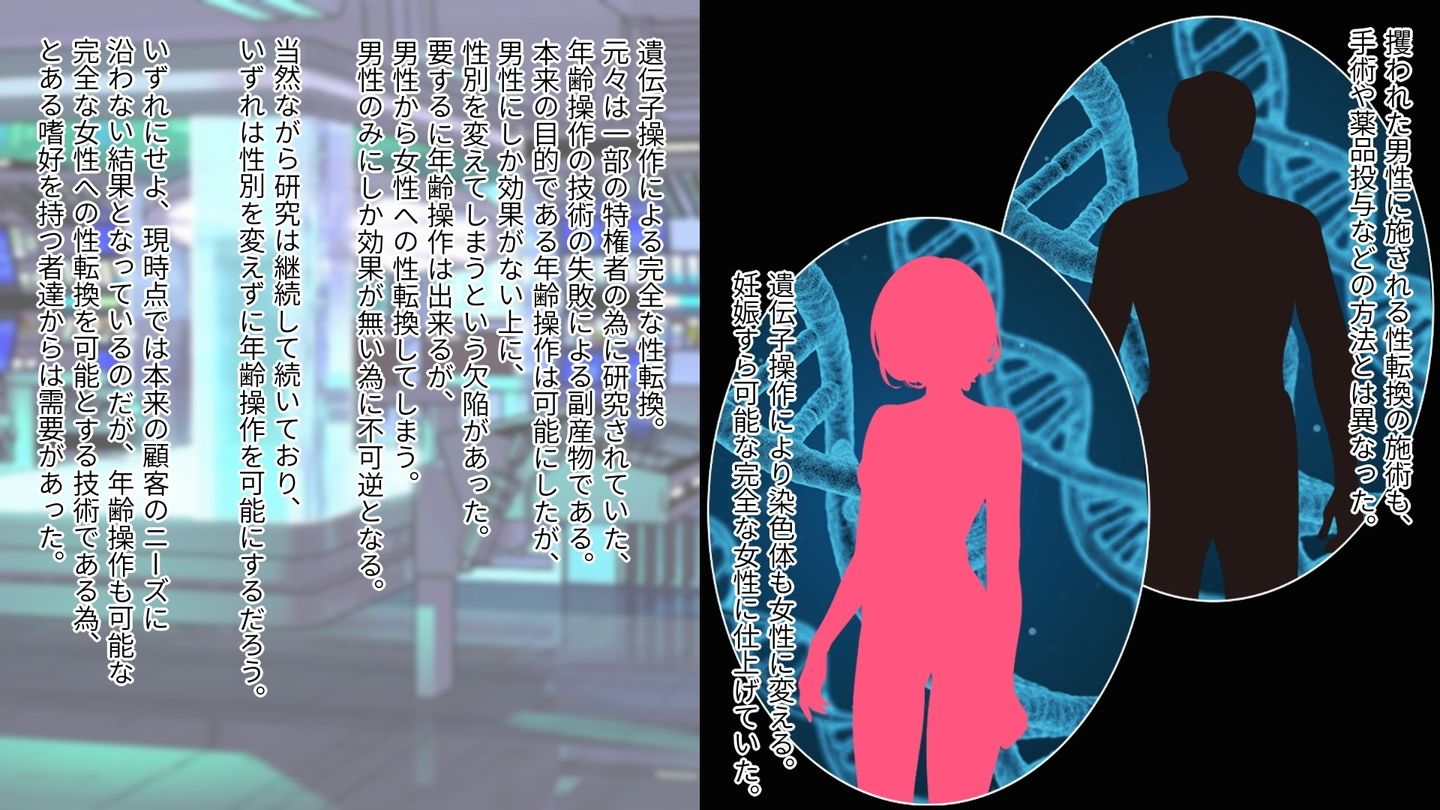 サンプル画像3:強●TSF（性転換） とある組織に性転換されてオンナにされた男性教諭の未来のお話し総集編(不条理女体化改造のお話し) [d_259112]