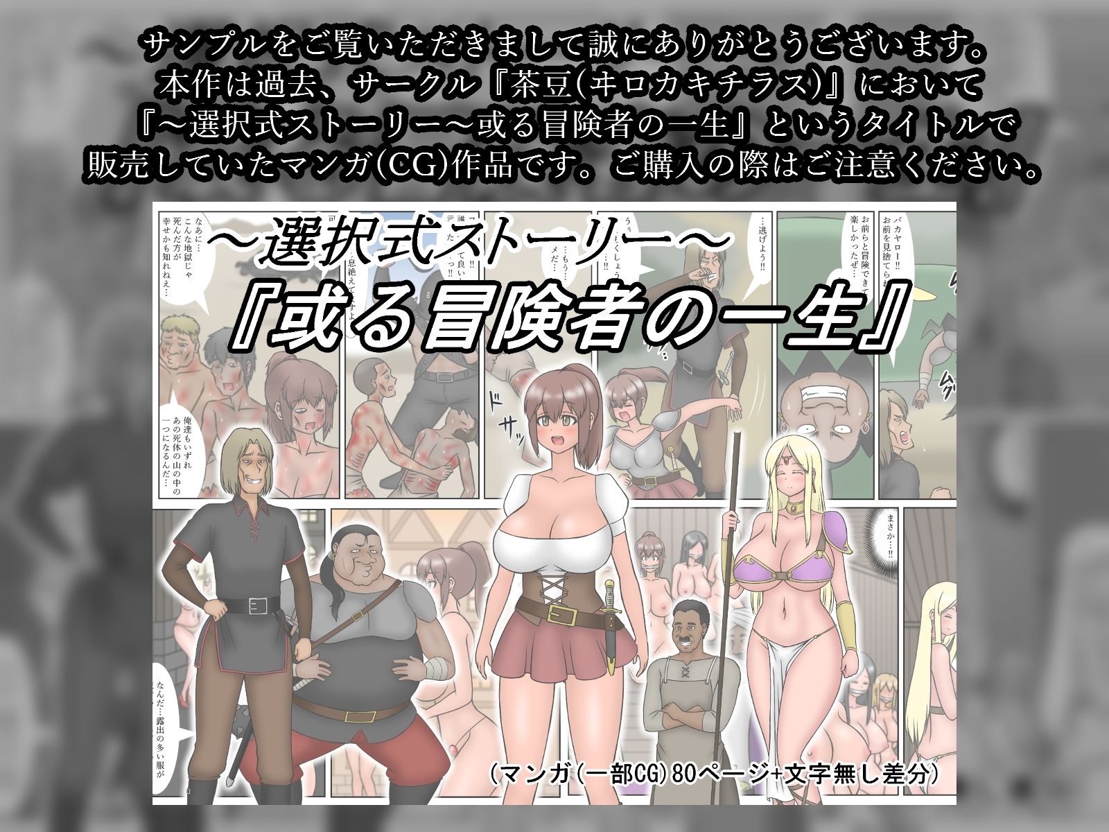 サンプル画像1:ある冒険者の半生〜選択肢次第で王妃から奴●まで〜(SiD -Sato in Dreams-) [d_259794]