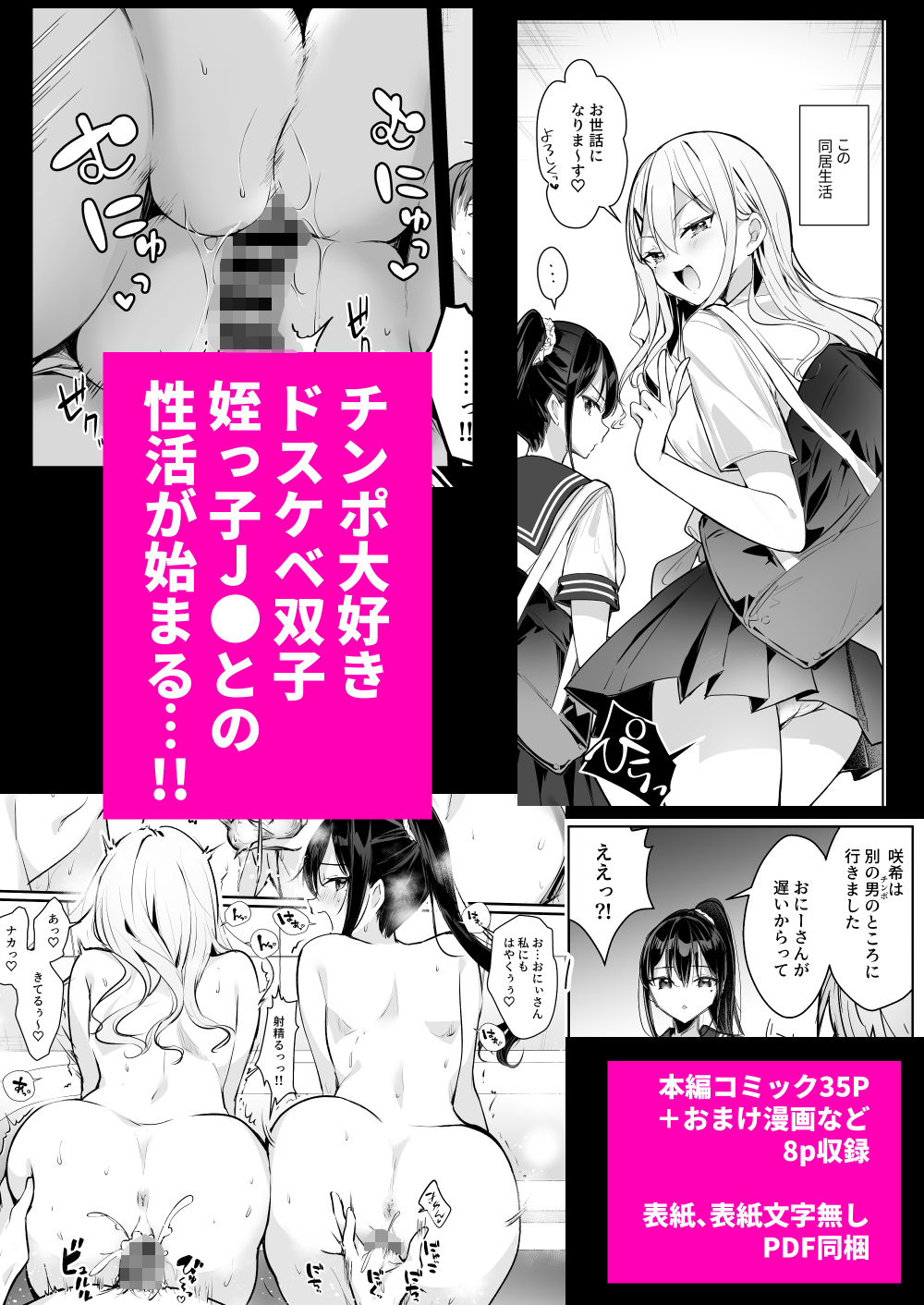 僕の姪は巨乳でビッチな双子JK〜弄ばれる性活事情〜のサンプル画像 5