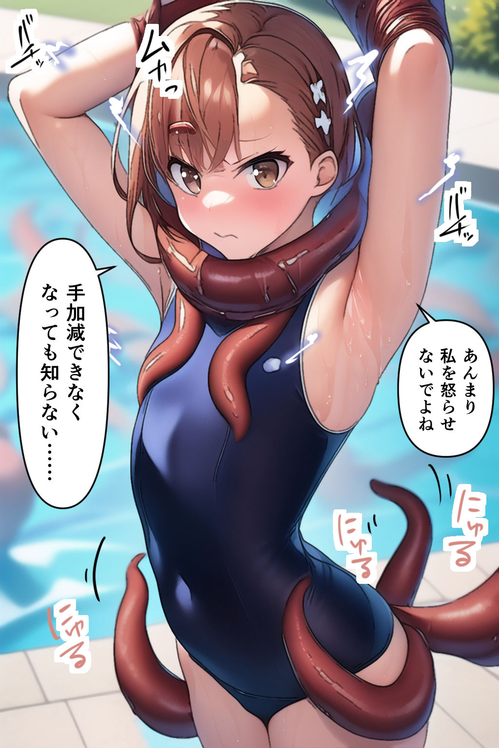 サンプル画像5:ビリビリ対触手(アカーテン) [d_260683]