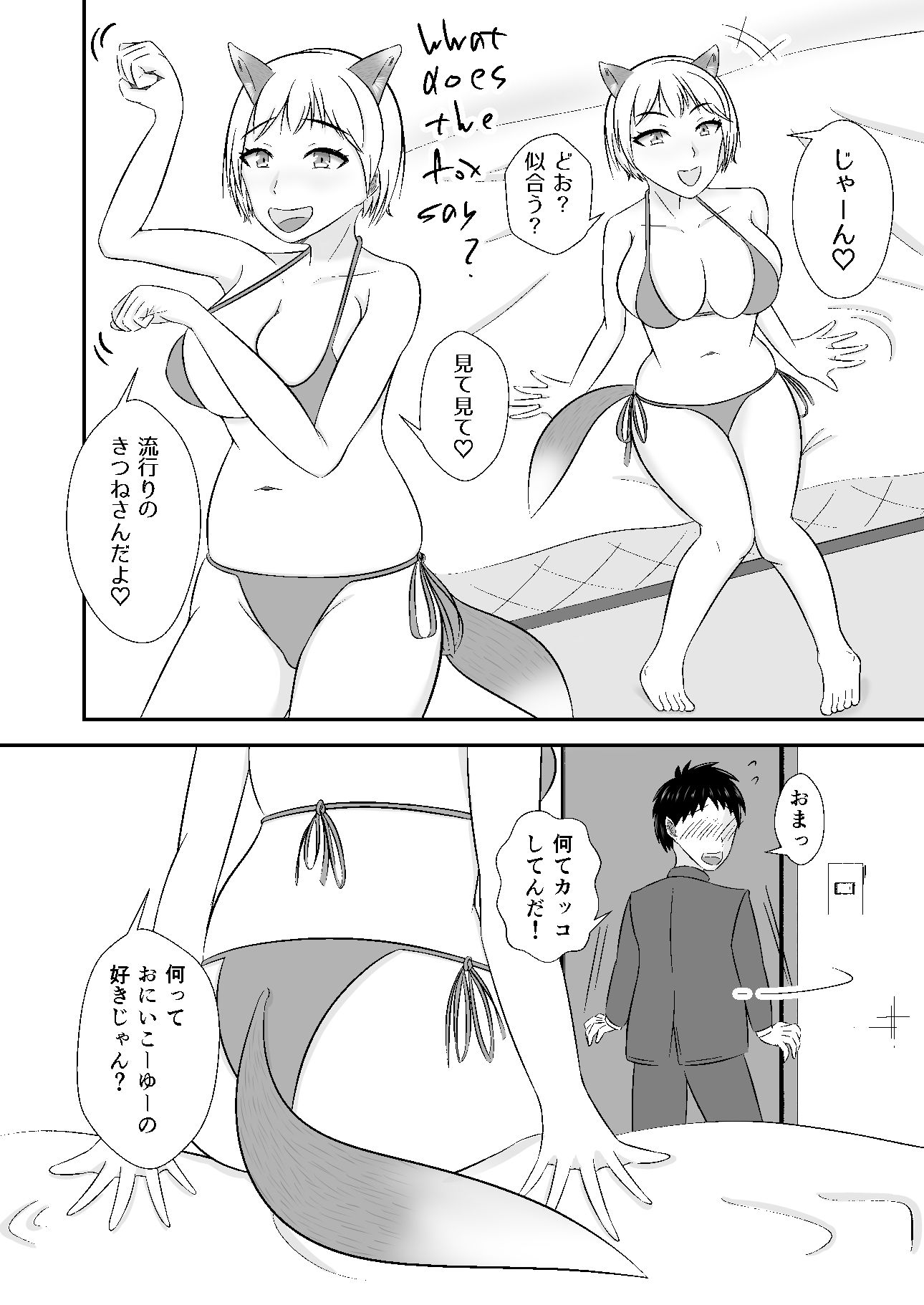 サンプル画像2:キツネはなんて鳴く？(緩衝地帯) [d_260716]