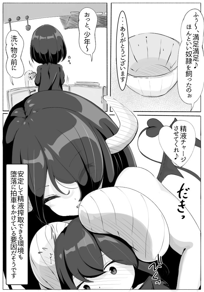 サンプル画像2:サキュバスと共同性活(くらがり屋) [d_260871]