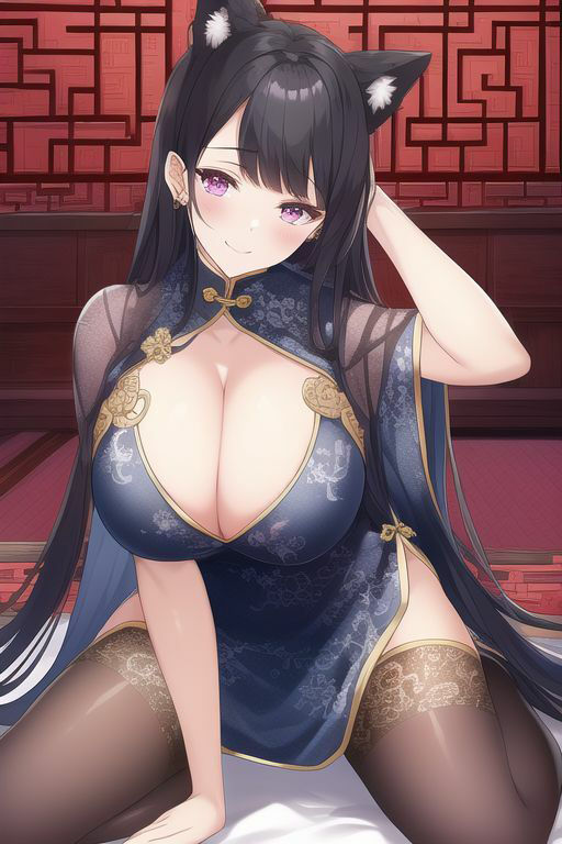 サンプル画像5:ドSチャイナ娘による人権剥奪、マゾ男家畜化世界(輝星の桜花) [d_261112]