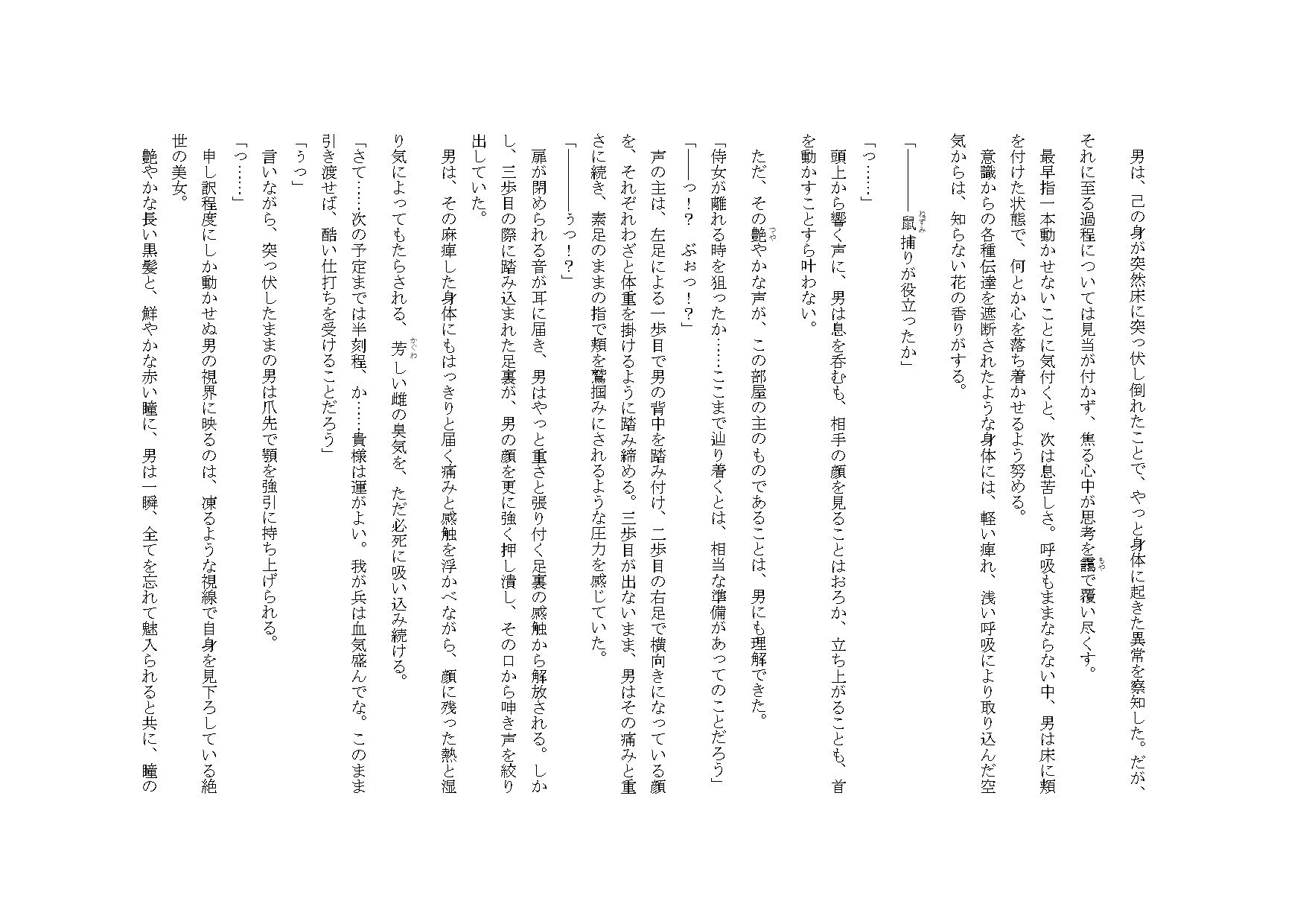 サンプル画像3:黒髪の姫に嫐られる話(ShiriTOAshi) [d_261550]