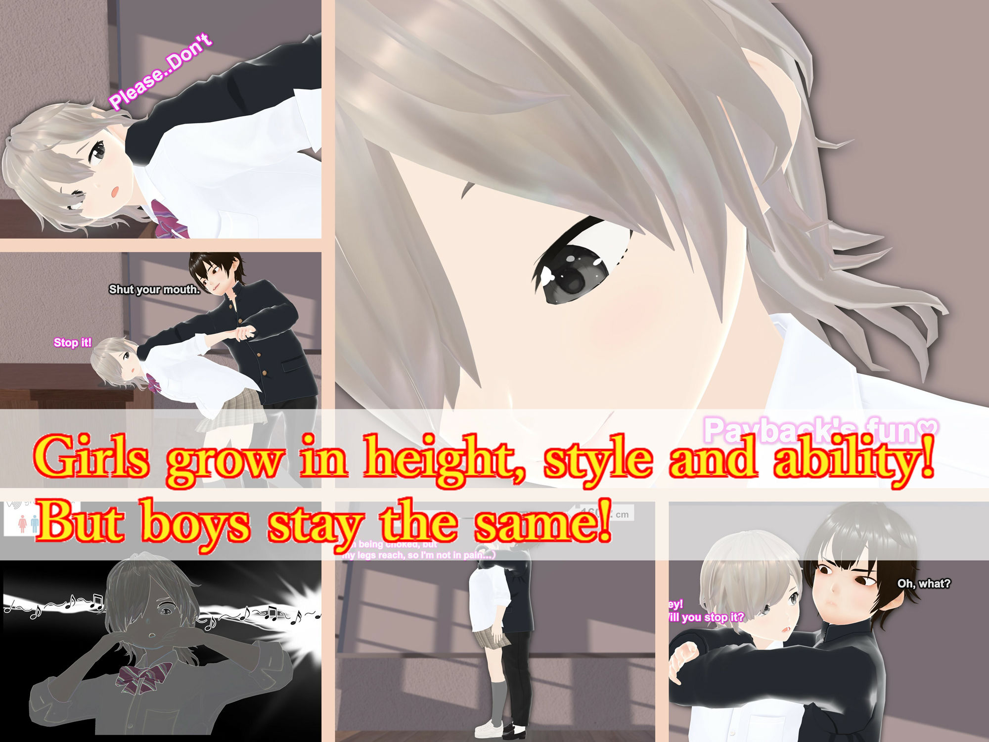 サンプル画像1:Only girls overgrow boys. Growth sound. Bullied girl Arc(女子成長クラブ) [d_261717]