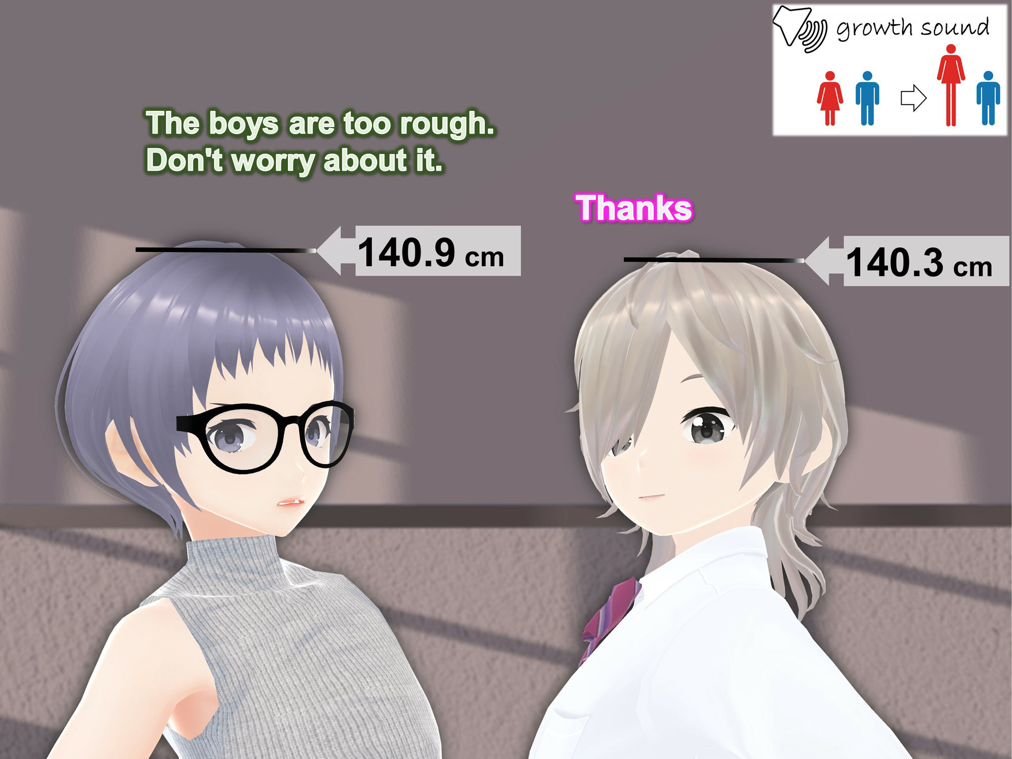 サンプル画像5:Only girls overgrow boys. Growth sound. Bullied girl Arc(女子成長クラブ) [d_261717]