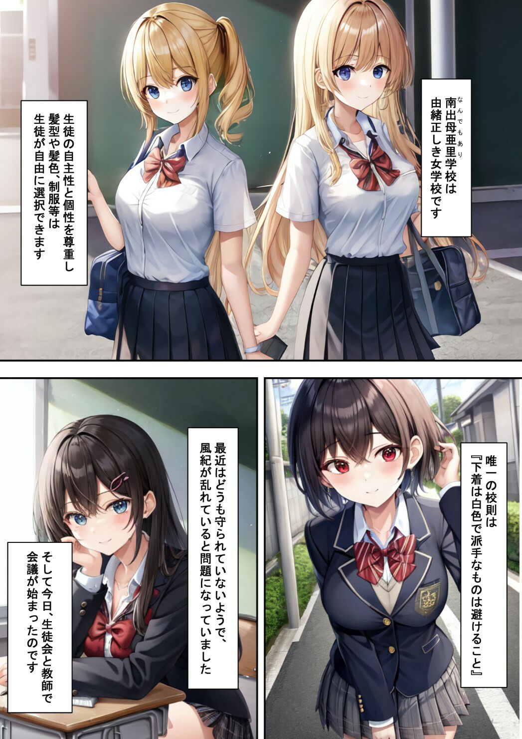 下着検査でハメられた！？〜女子校唯一の男性教師が生徒会長にハメられる話〜