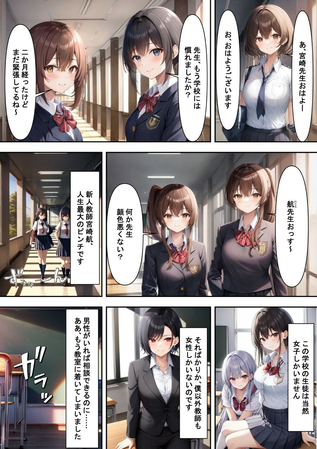 下着検査でハメられた！？〜女子校唯一の男性教師が生徒会長にハメられる話〜