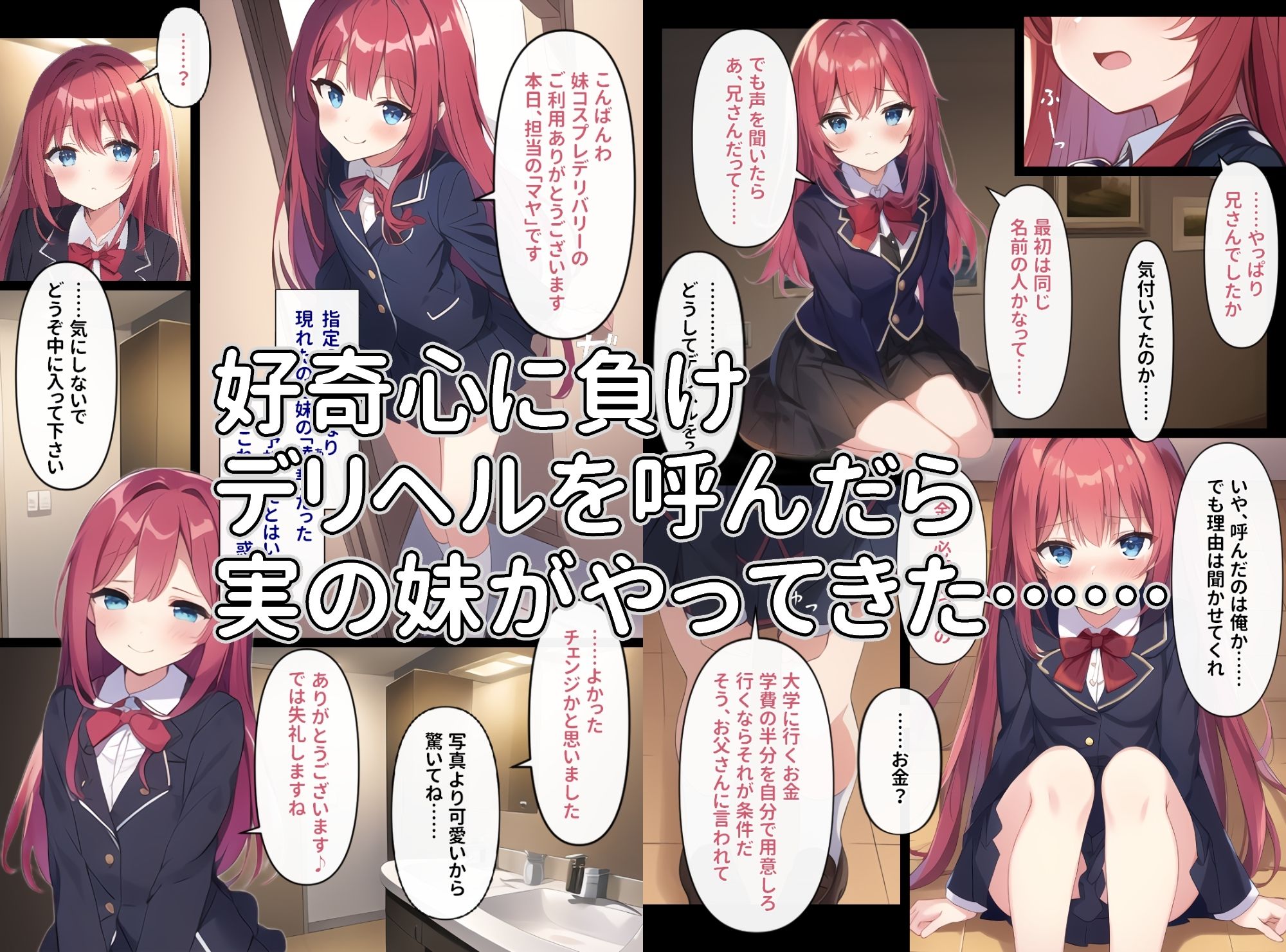 サンプル画像2:妹コスプレ×デリバリー〜デリベルを呼んだら妹が来た話〜(珠桜研究所) [d_263950]