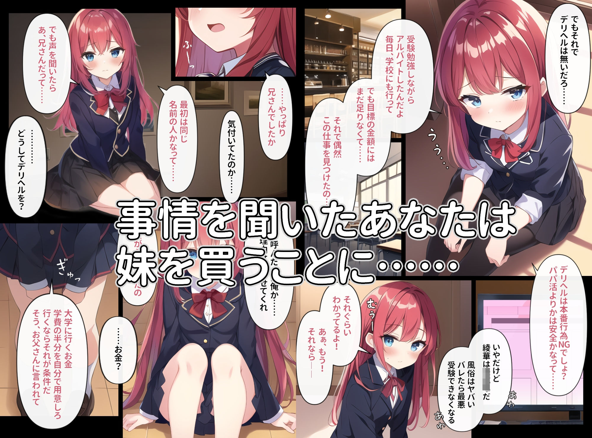 サンプル画像3:妹コスプレ×デリバリー〜デリベルを呼んだら妹が来た話〜(珠桜研究所) [d_263950]