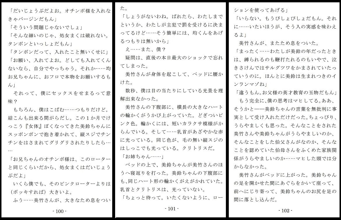 女神様と王女様といとこの（下）僕