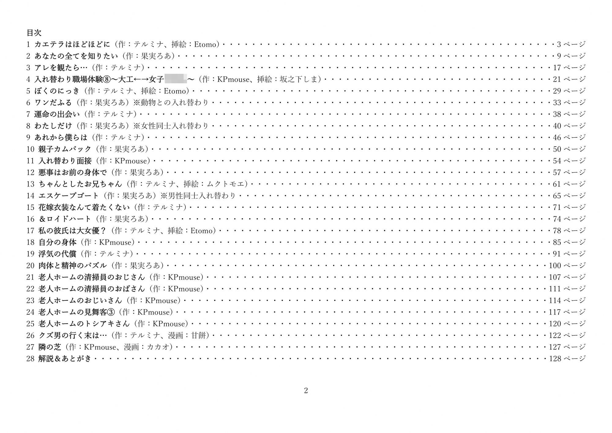 サンプル画像1:本当は怖い入れ替わり〜オール戻らないエンド〜総集編(入れキチサー) [d_266964]