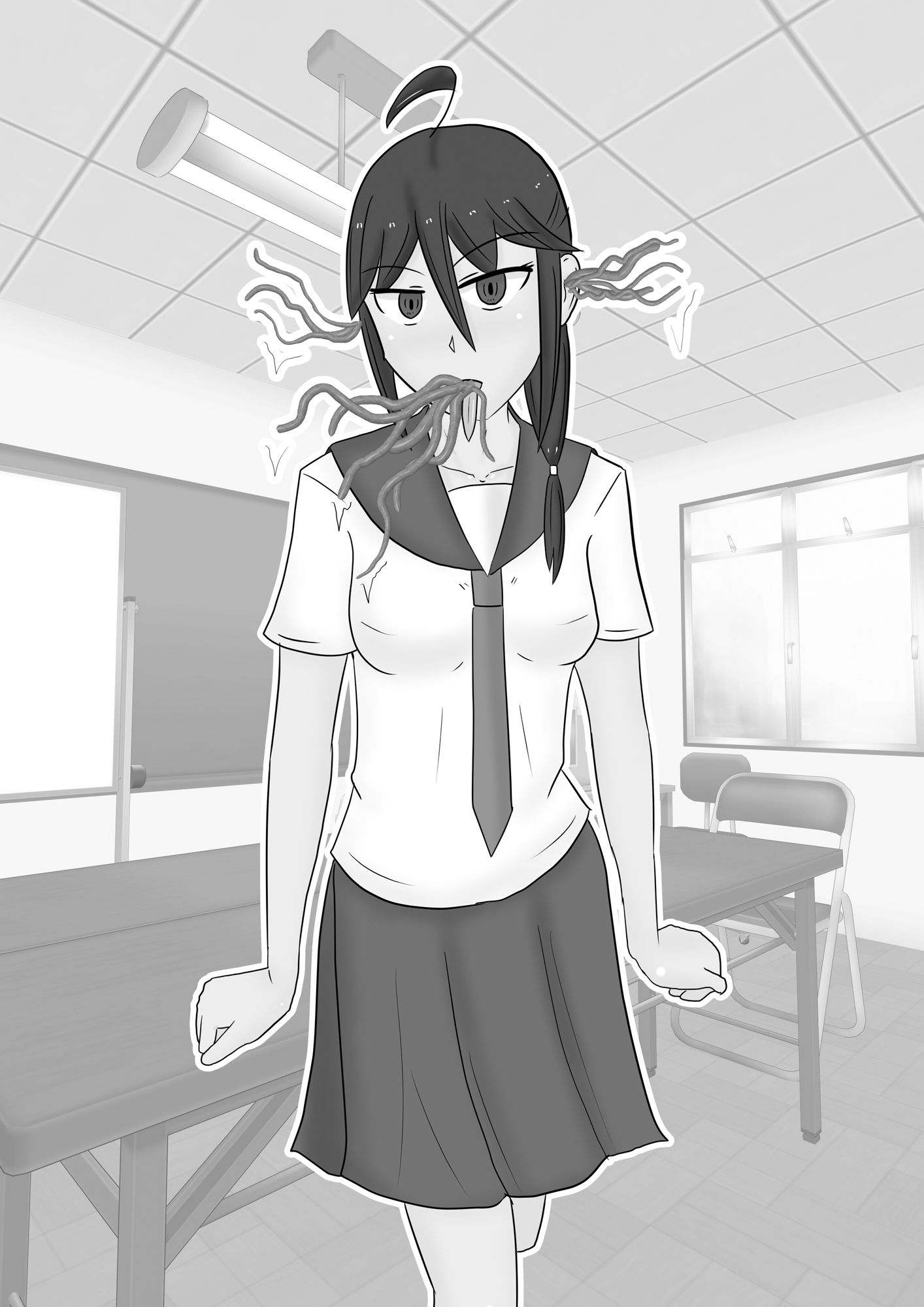 サンプル画像1:寄生生物とノゾミちゃん 02(イグマニティア) [d_267005]