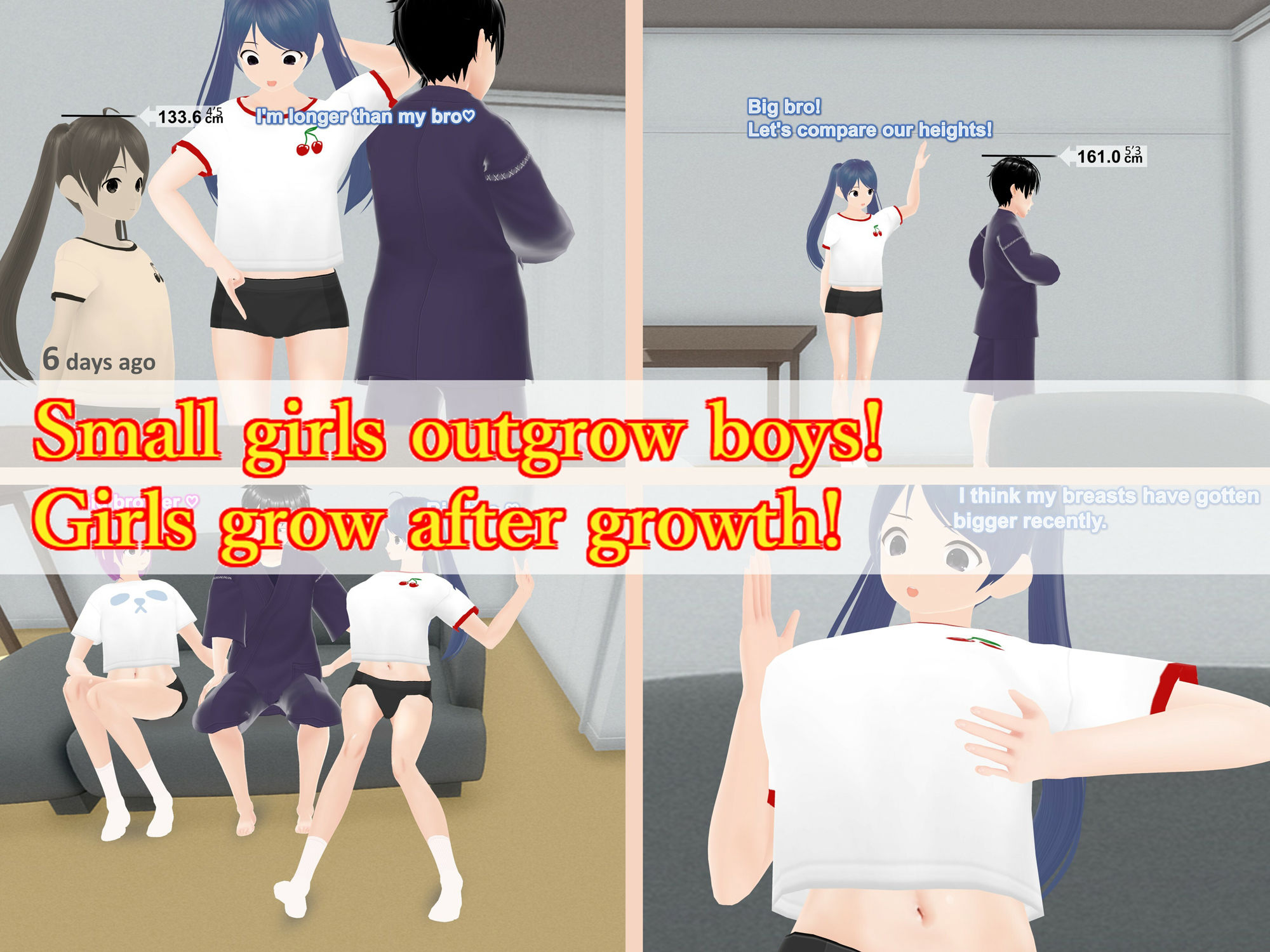サンプル画像2:Only girls overgrow boys. Growth sound. Love rival Arc(女子成長クラブ) [d_268615]