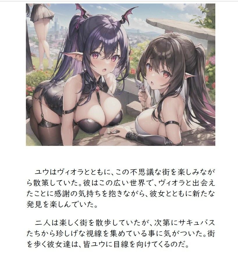 サンプル画像2:【マゾ男はミルク製造機】強●搾精サキュバス専属ミルク奴●(輝星の桜花) [d_269840]