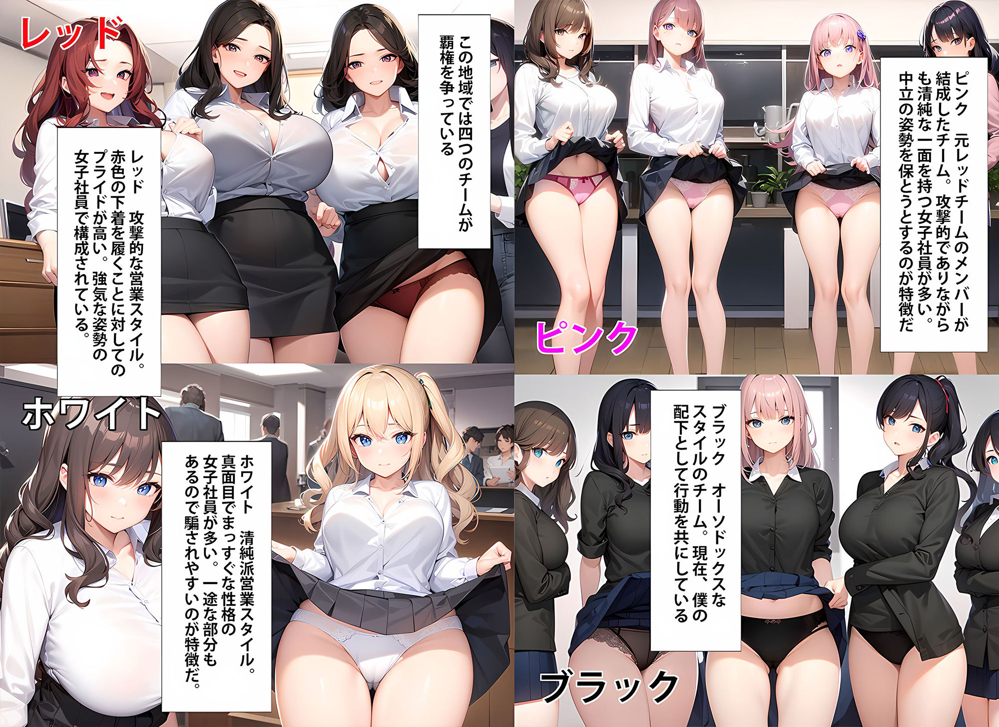 サンプル画像2:【驚愕 後編】僕の働いている会社のOL女子社員達はパンチラ見せて成績上げてくるのでガチで不思議(日替わりさん) [d_270810]