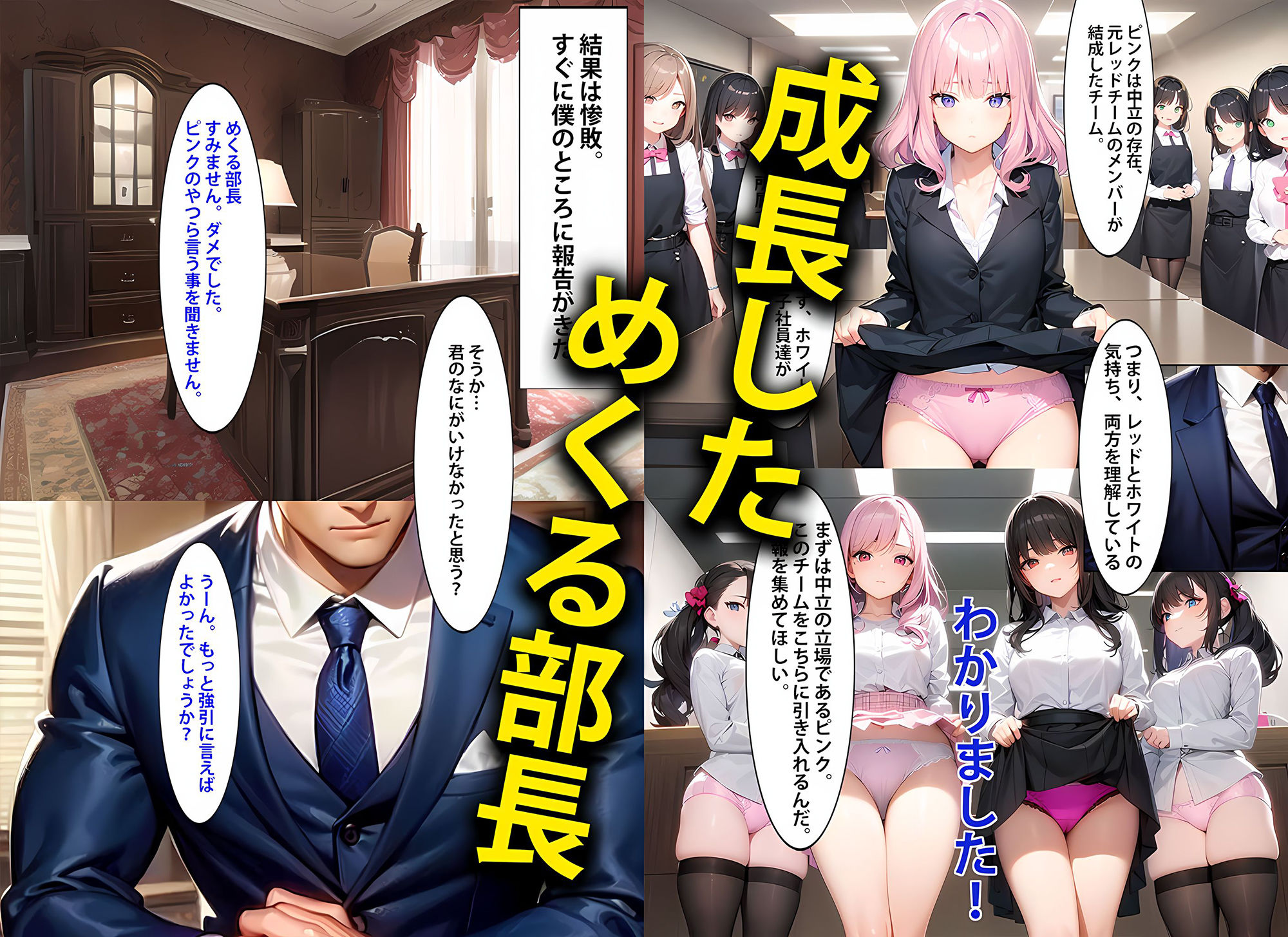 サンプル画像4:【驚愕 後編】僕の働いている会社のOL女子社員達はパンチラ見せて成績上げてくるのでガチで不思議(日替わりさん) [d_270810]