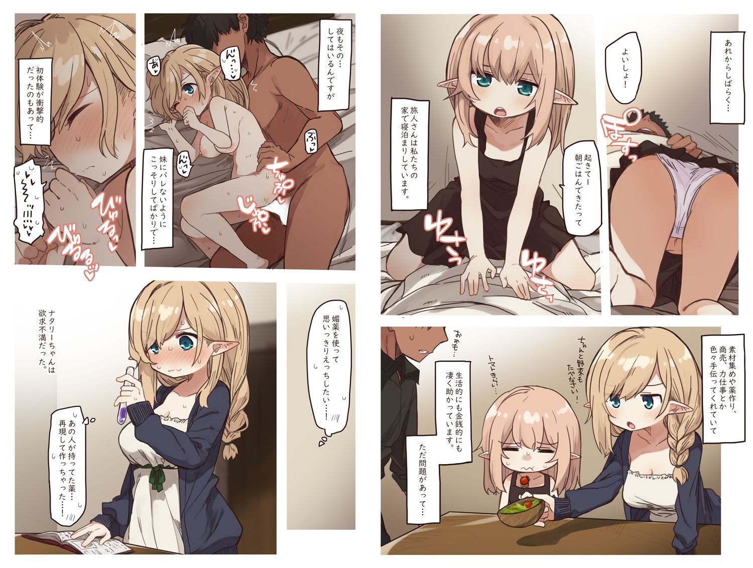 サンプル画像1:エルフの姉妹達。(いーすとはうす) [d_272431]