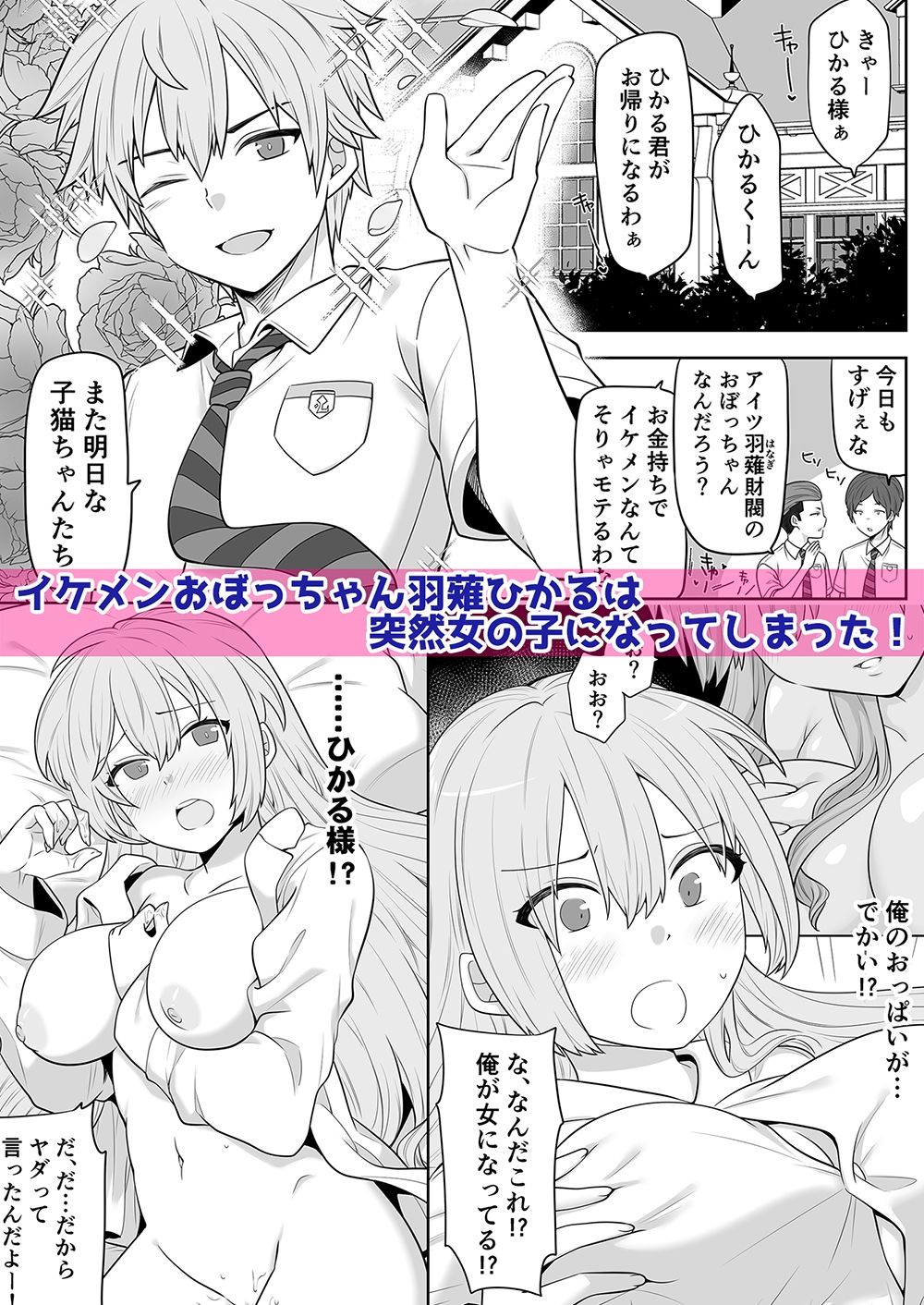 サンプル画像1:TSお嬢様は執事に襲われたい(七点万点) [d_273357]
