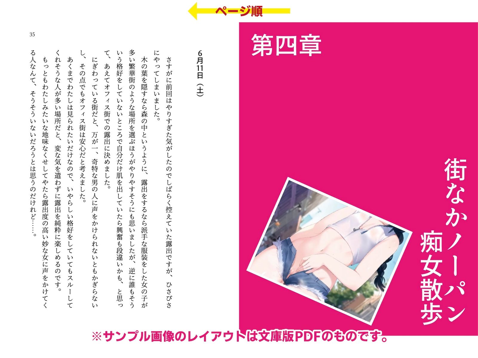サンプル画像4:委員長・静井莉子の露出自慰日記 〜優等生のカゲキなイキぬき〜(破滅乱淫オーガズム) [d_273574]