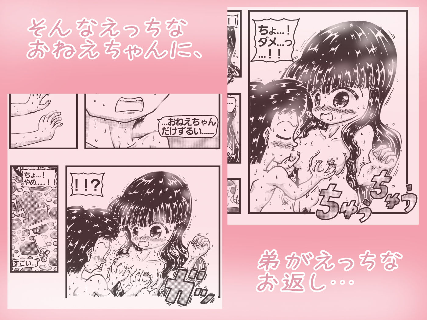 サンプル画像4:義理の姉弟がお風呂に入る話(Hmonkey) [d_273888]