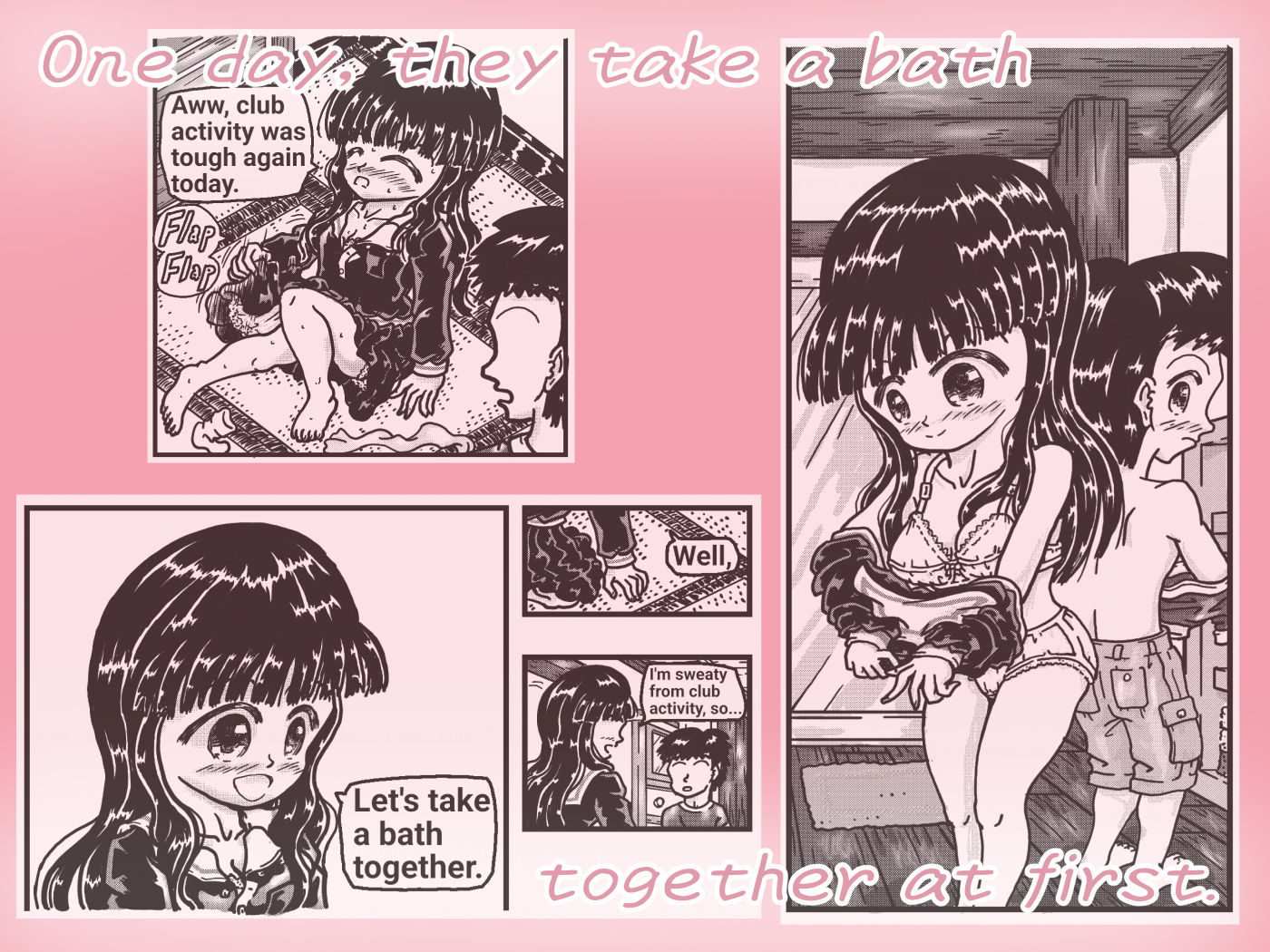 サンプル画像2:Bathing with Onee-chan-in-law(Hmonkey) [d_273891]